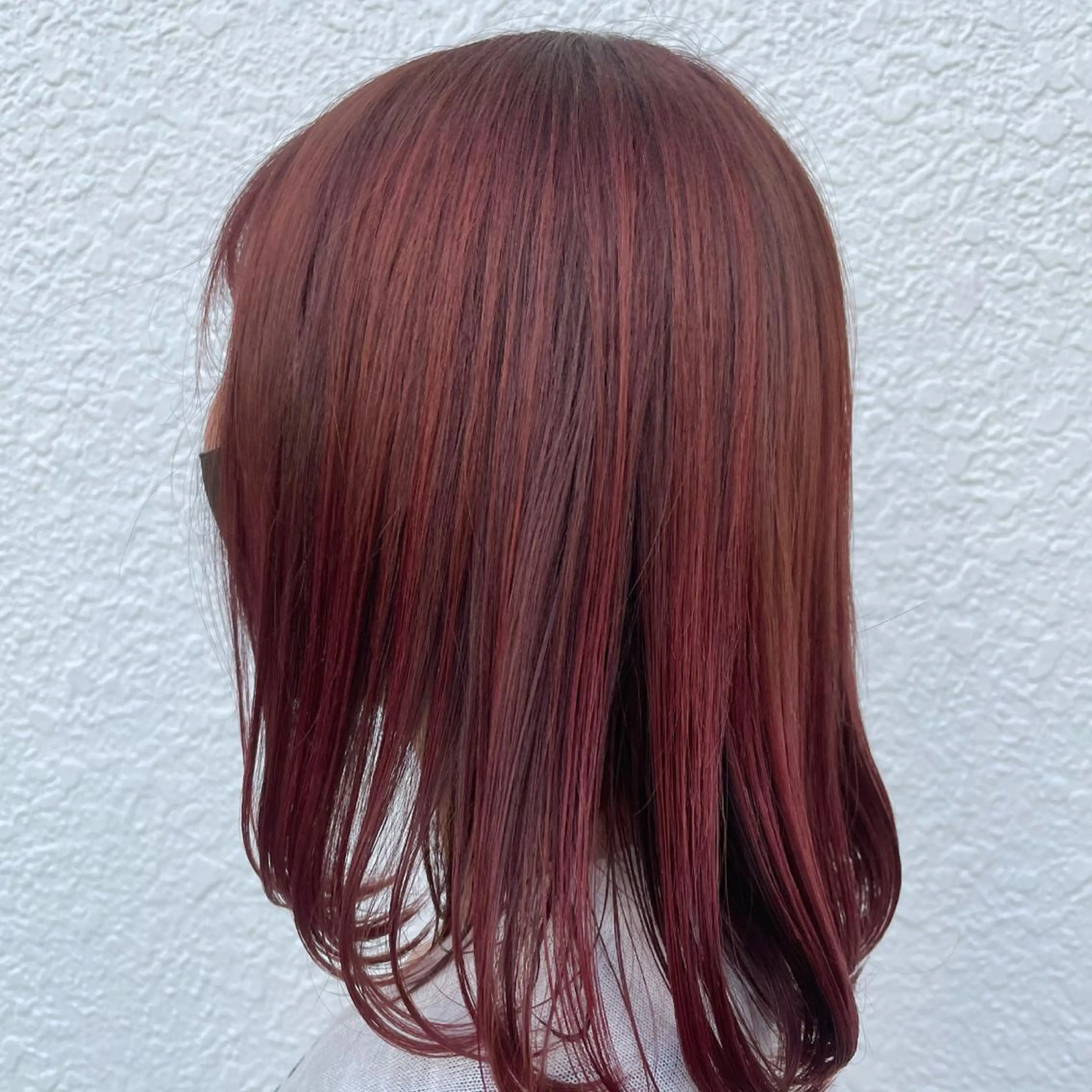 ミディアム カラー ピンクカラー SEESOE所属・Abe Fuminaのヘアスタイル