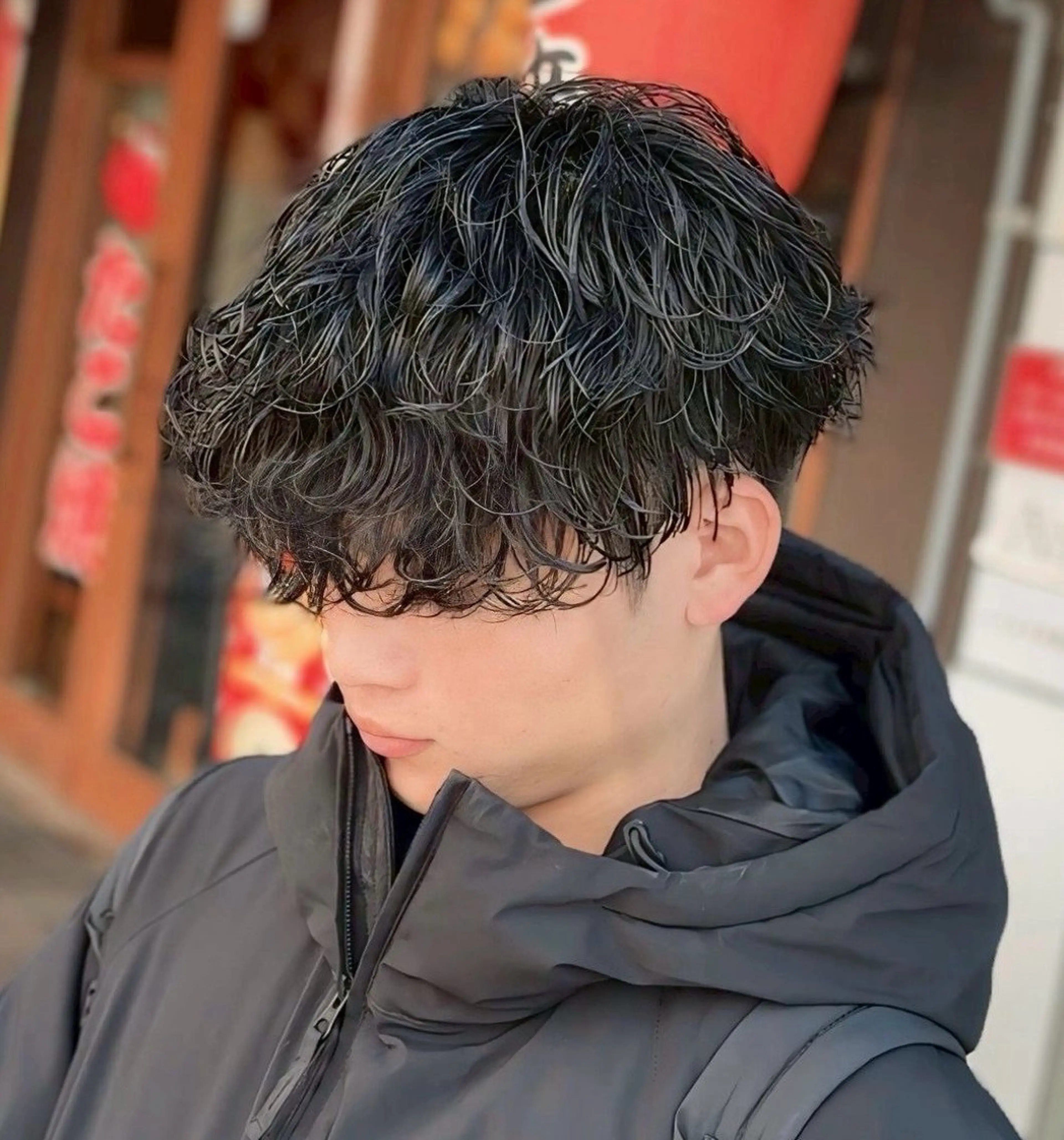 カット＋波巻きパーマの写真