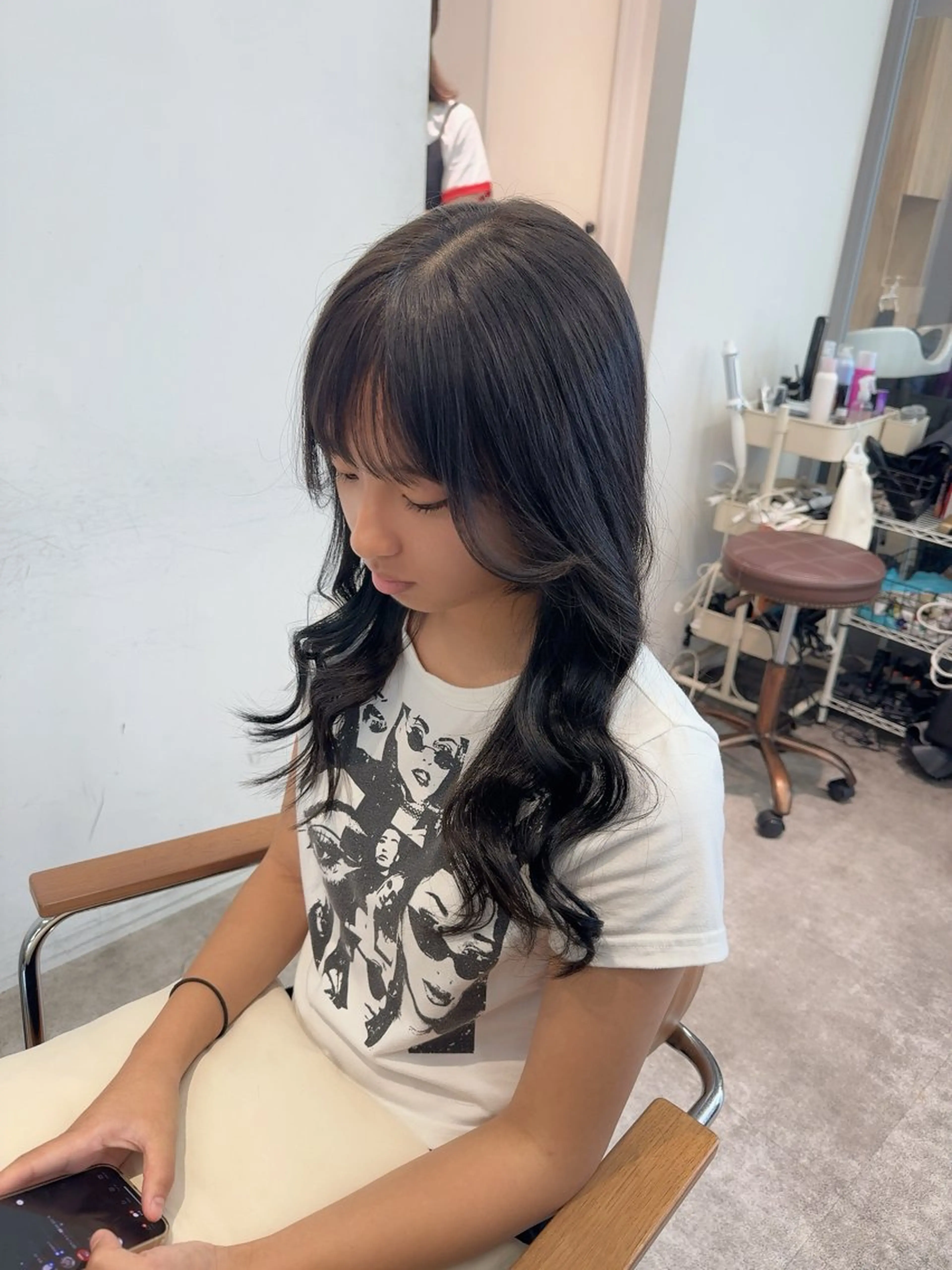 ロング カラー 透明感カラー カット ヘアカラー トリートメント オスズ 🎀´-のヘアスタイル