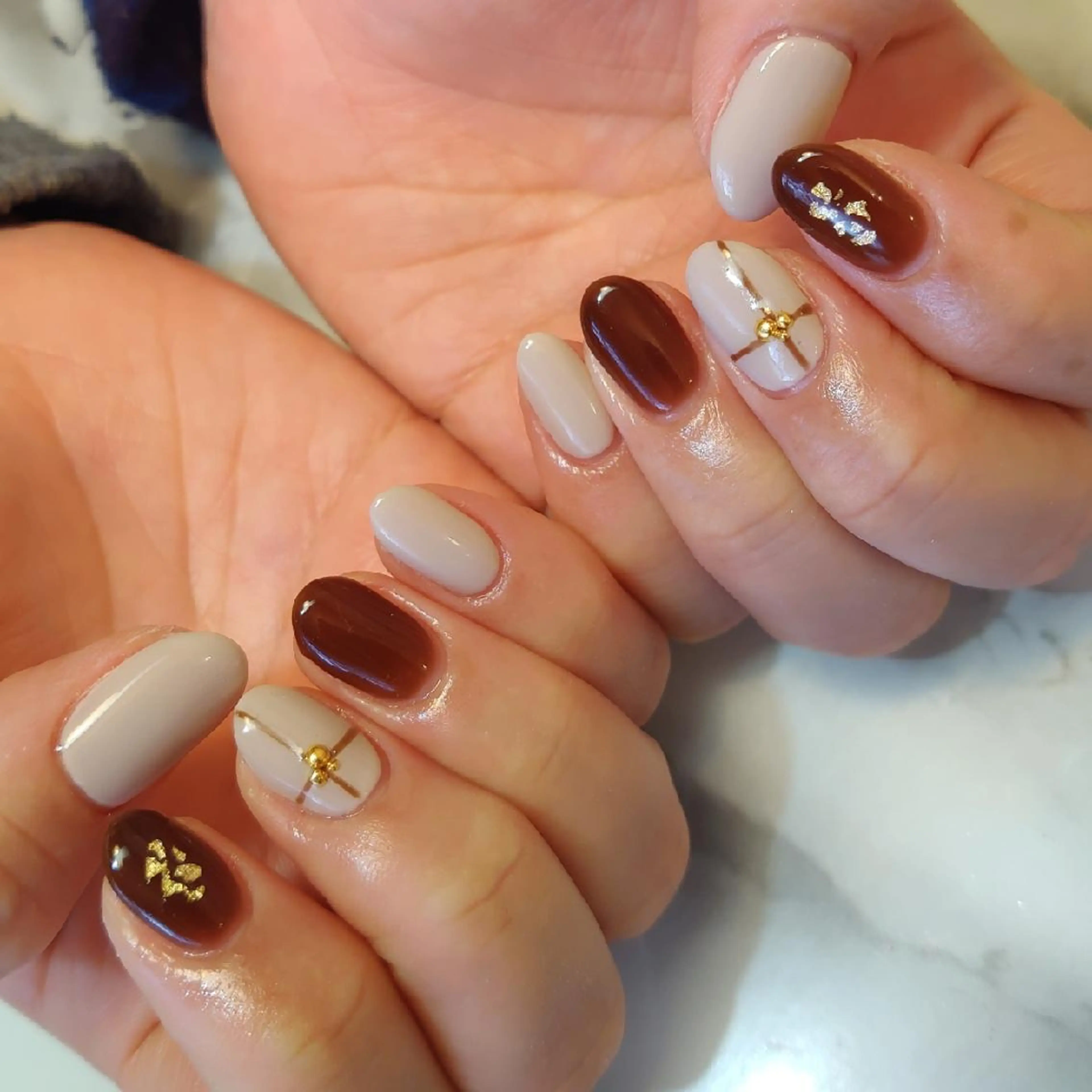 ネイル バレンタイン ジェヌインネイル 河内のネイルデザイン