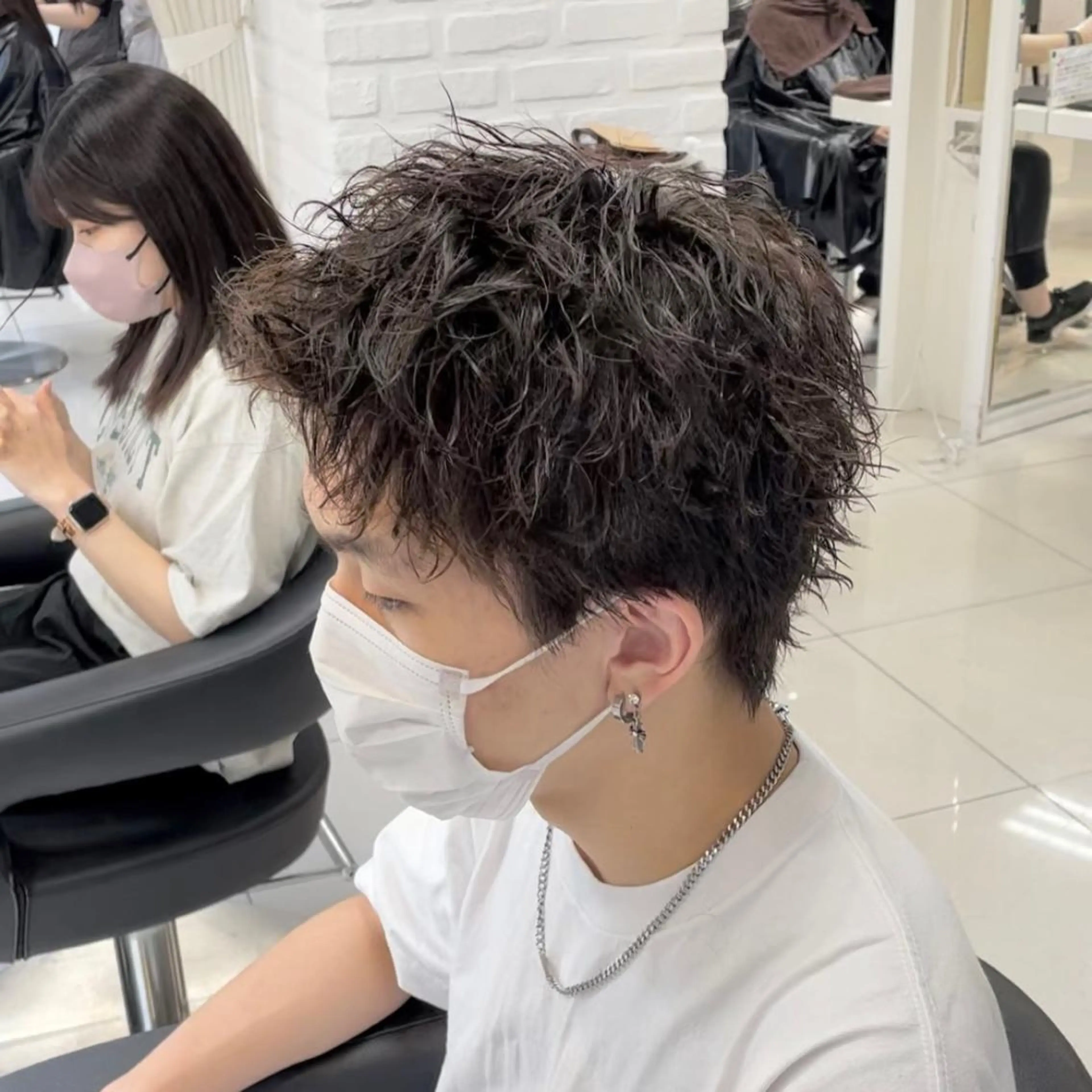 ショート パーマ メンズ フェザーパーマ職人 🪶ryosukeのヘアスタイル