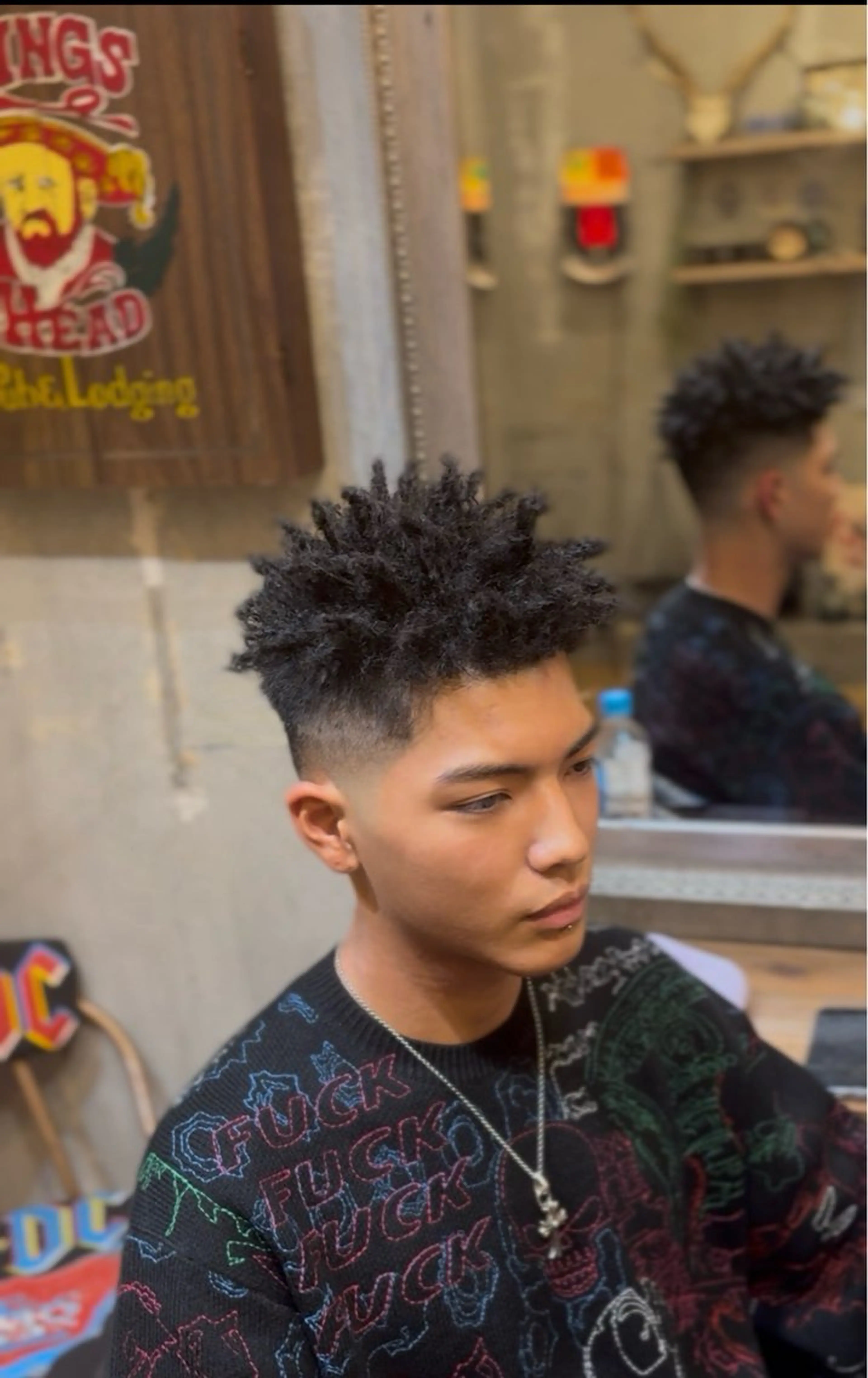 メンズ パーマ コーンロウ/ ブレイズ　大田竜也のヘアスタイル