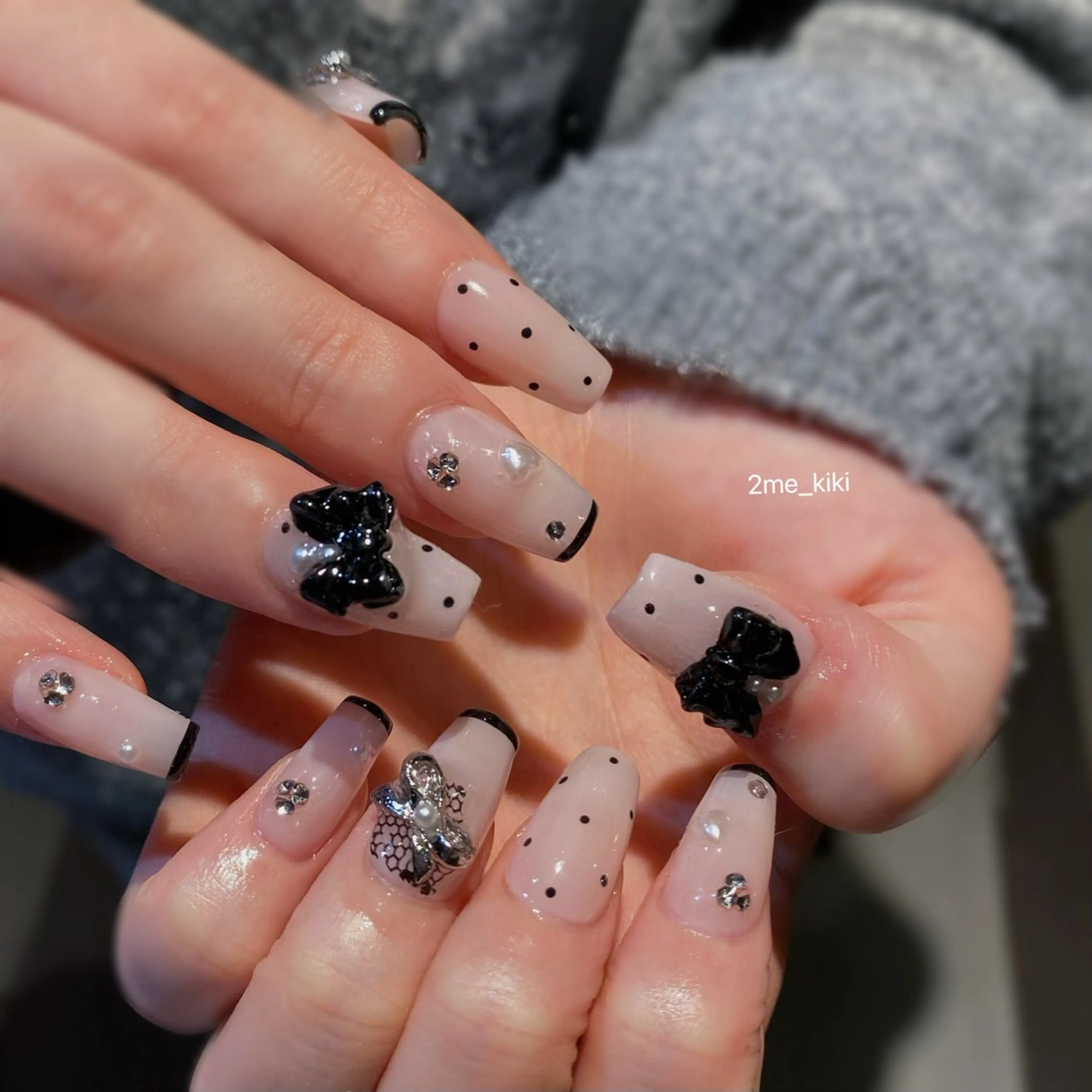 ネイル アートネイル 持ち込み ハンドネイル ハンドケア 大人かわいいネイル♡ Kikiのネイルデザイン