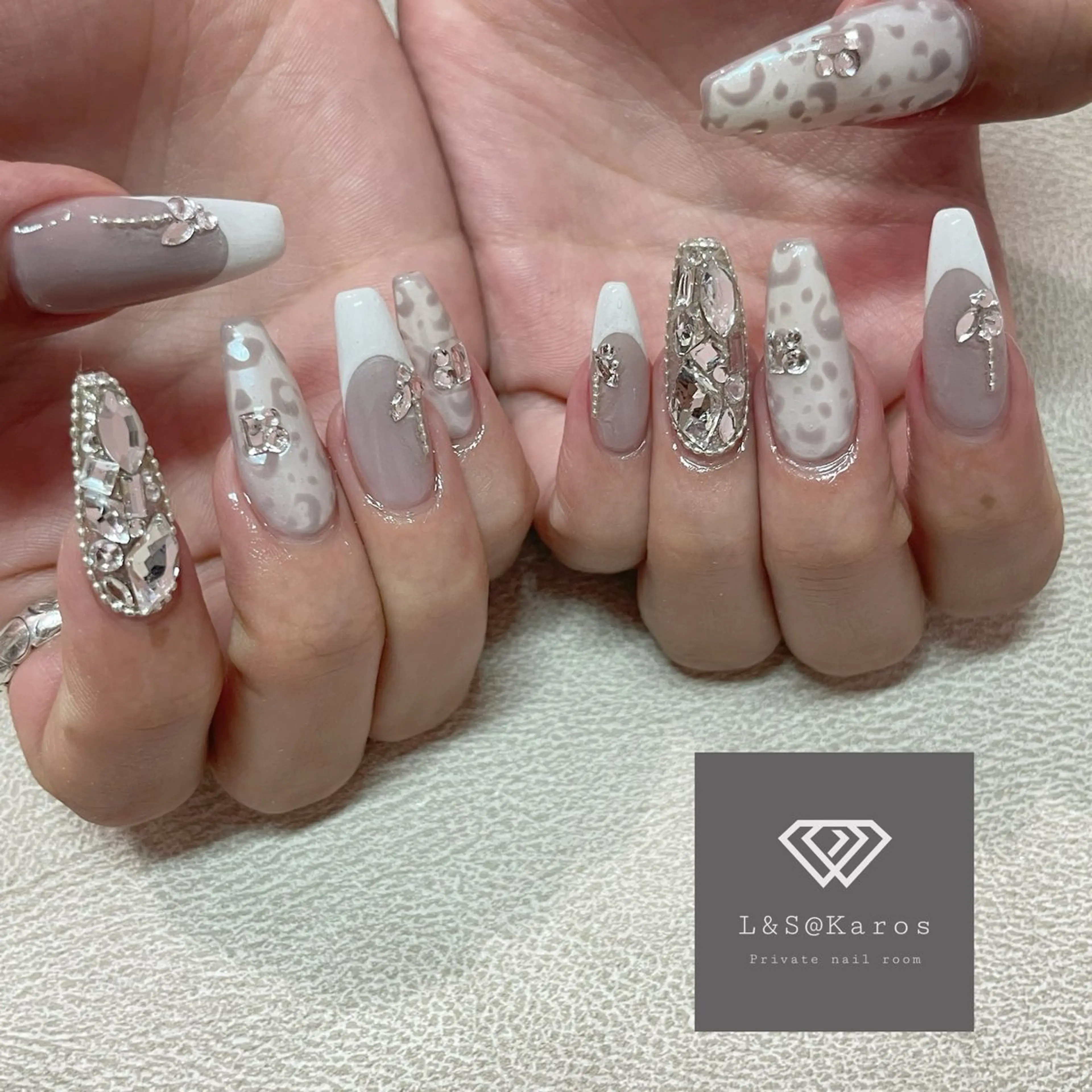 ☪︎【画像持ち込み可】ジェルネイル180分コース(アート3本ずつ以上)の写真