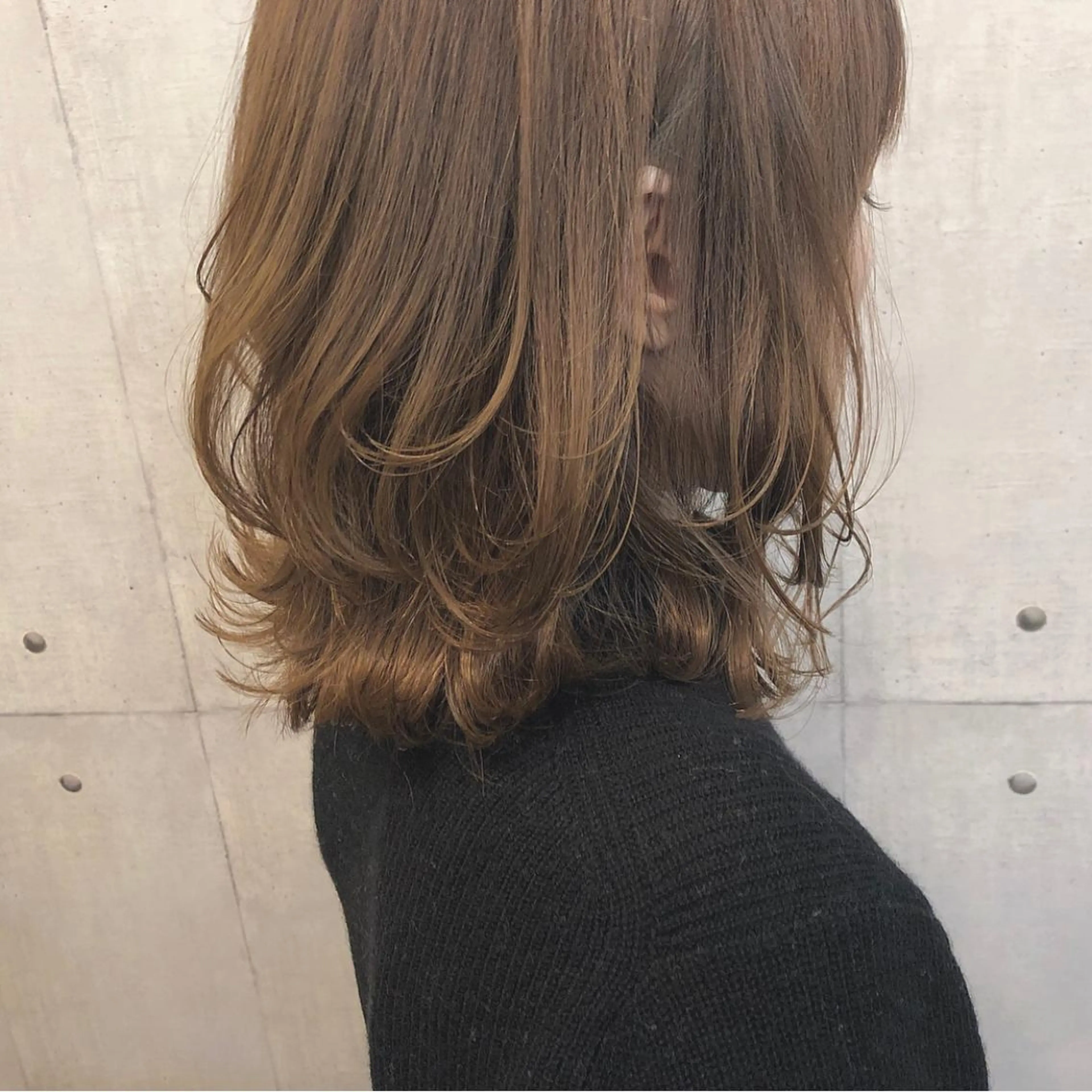 ミディアム ボブレイヤー ボブ レイヤーカット muku所属・山野 稚奈のヘアスタイル