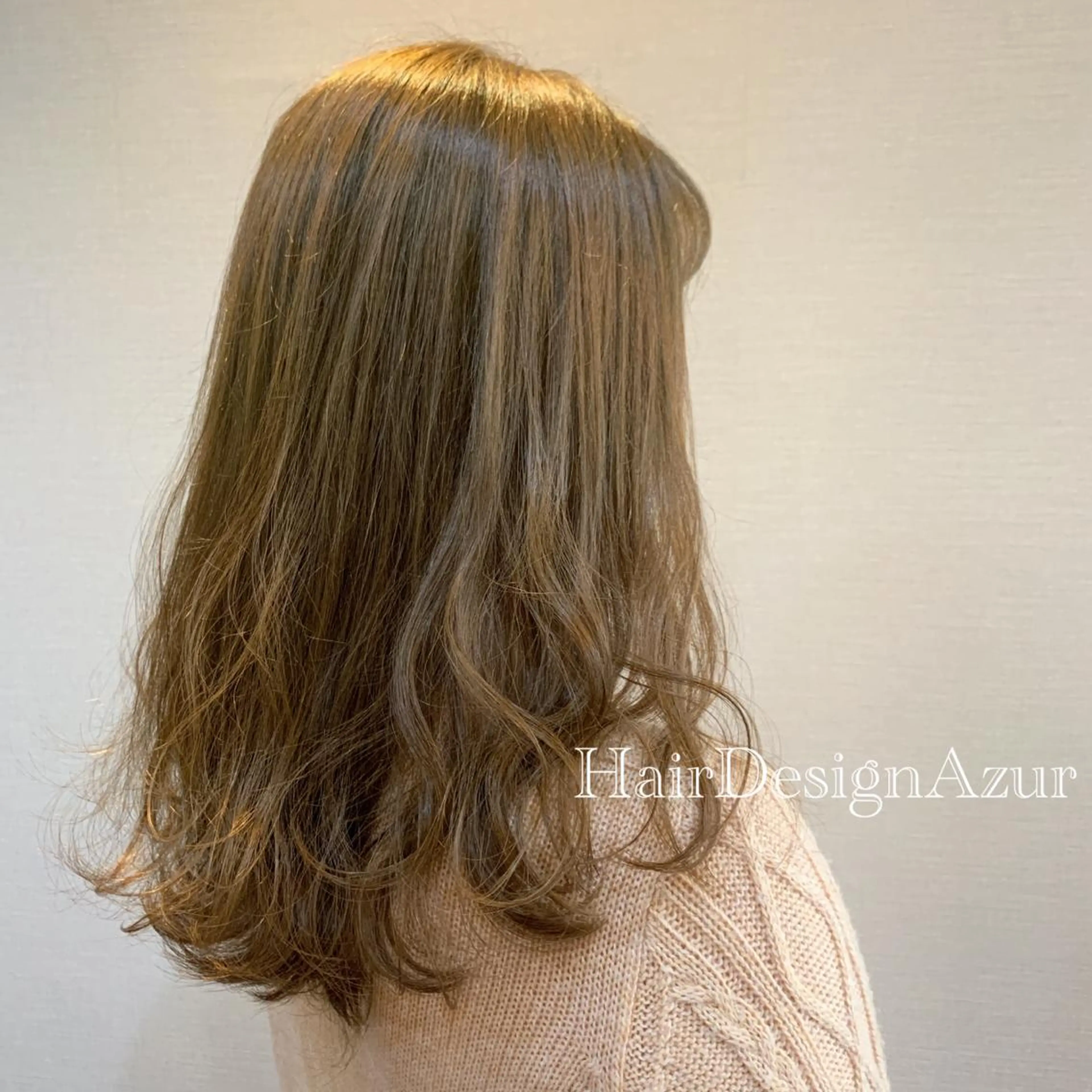 セミロング カラー HairDesign Azurのヘアスタイル