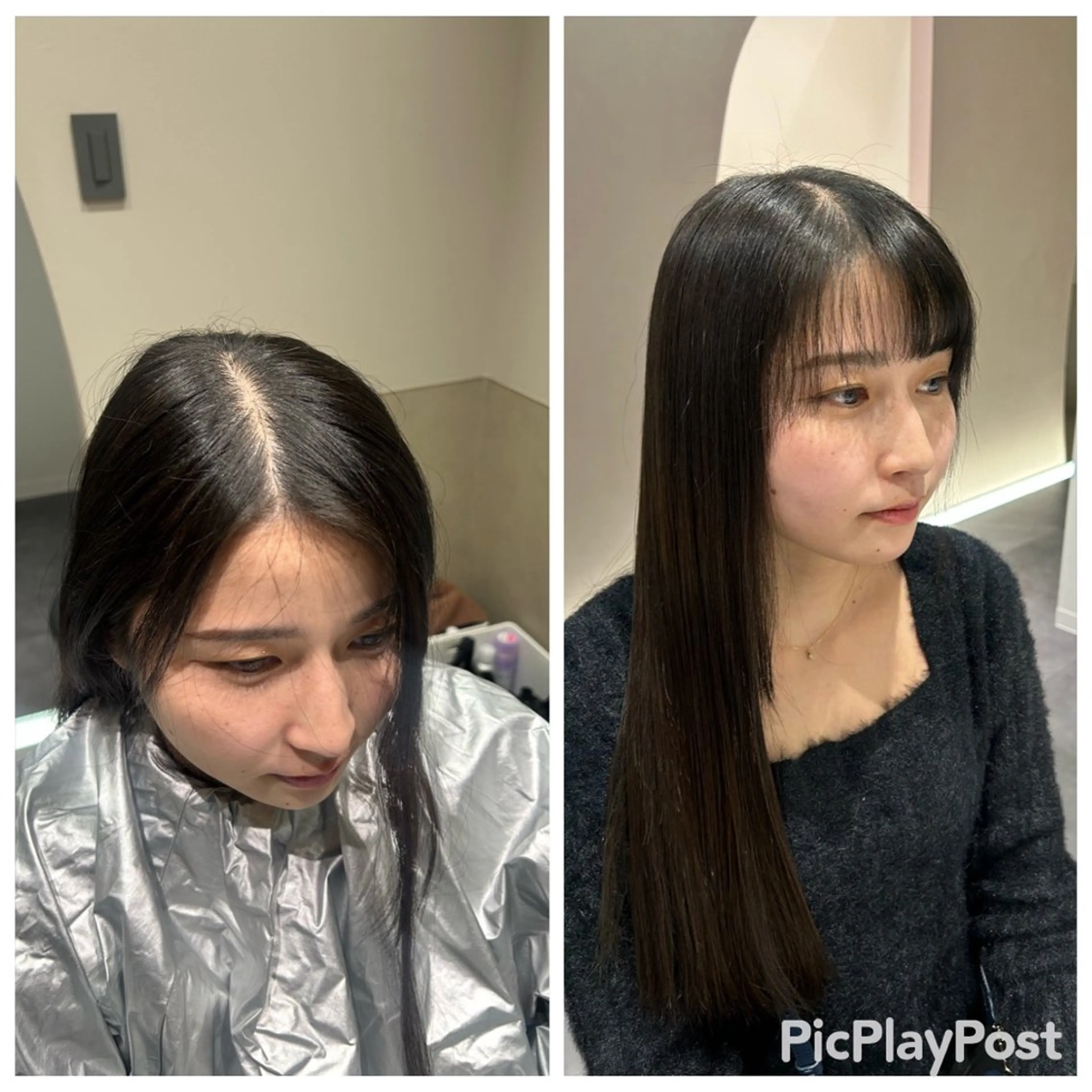 ロング パーマ ブリーチ縮毛矯正 ／髪質改善／KEIのヘアスタイル