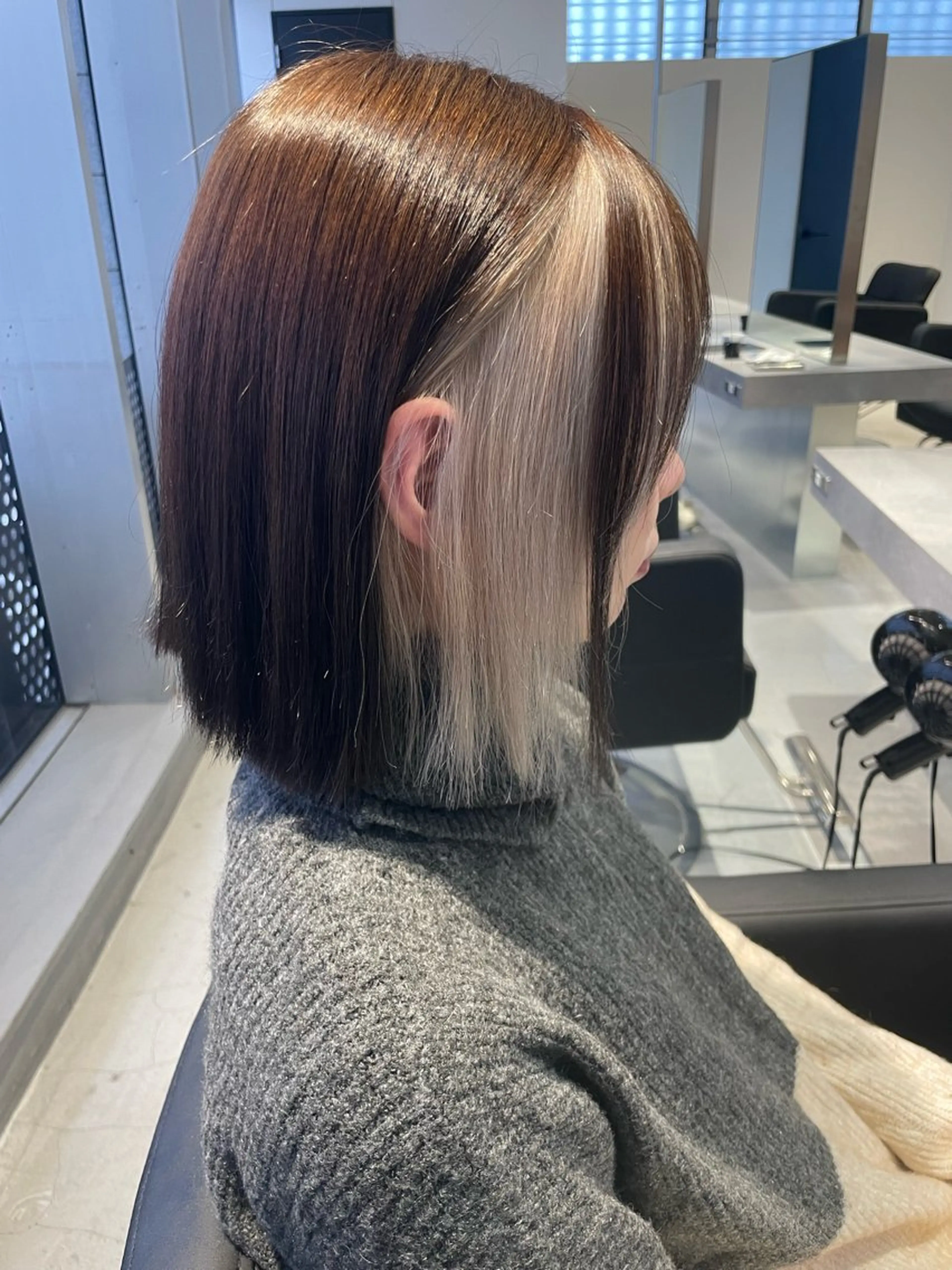 ミディアム EIGHT／栄／ 諏訪　晃平のヘアスタイル