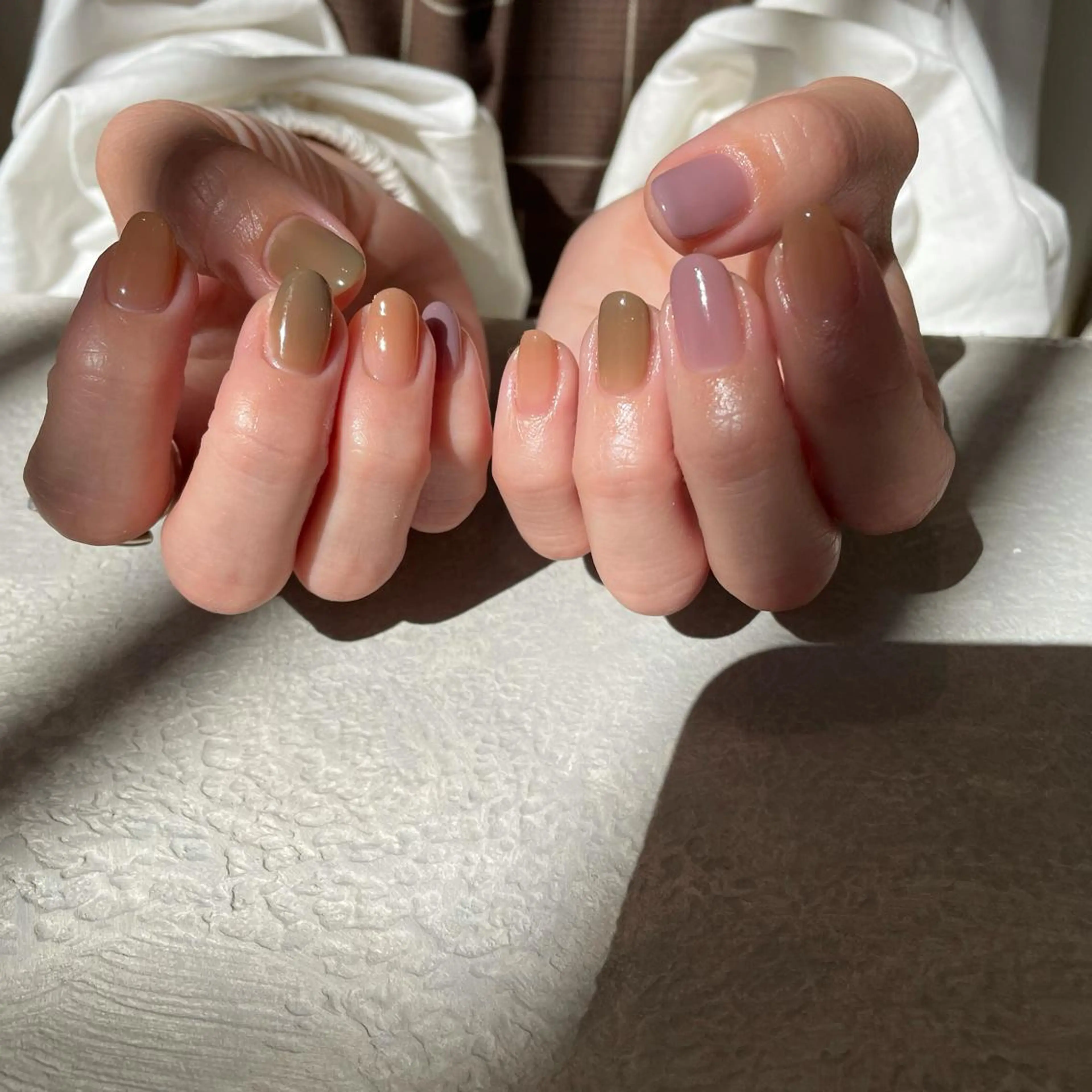 ネイル ワンカラーネイル tete'o nail RIEのネイルデザイン