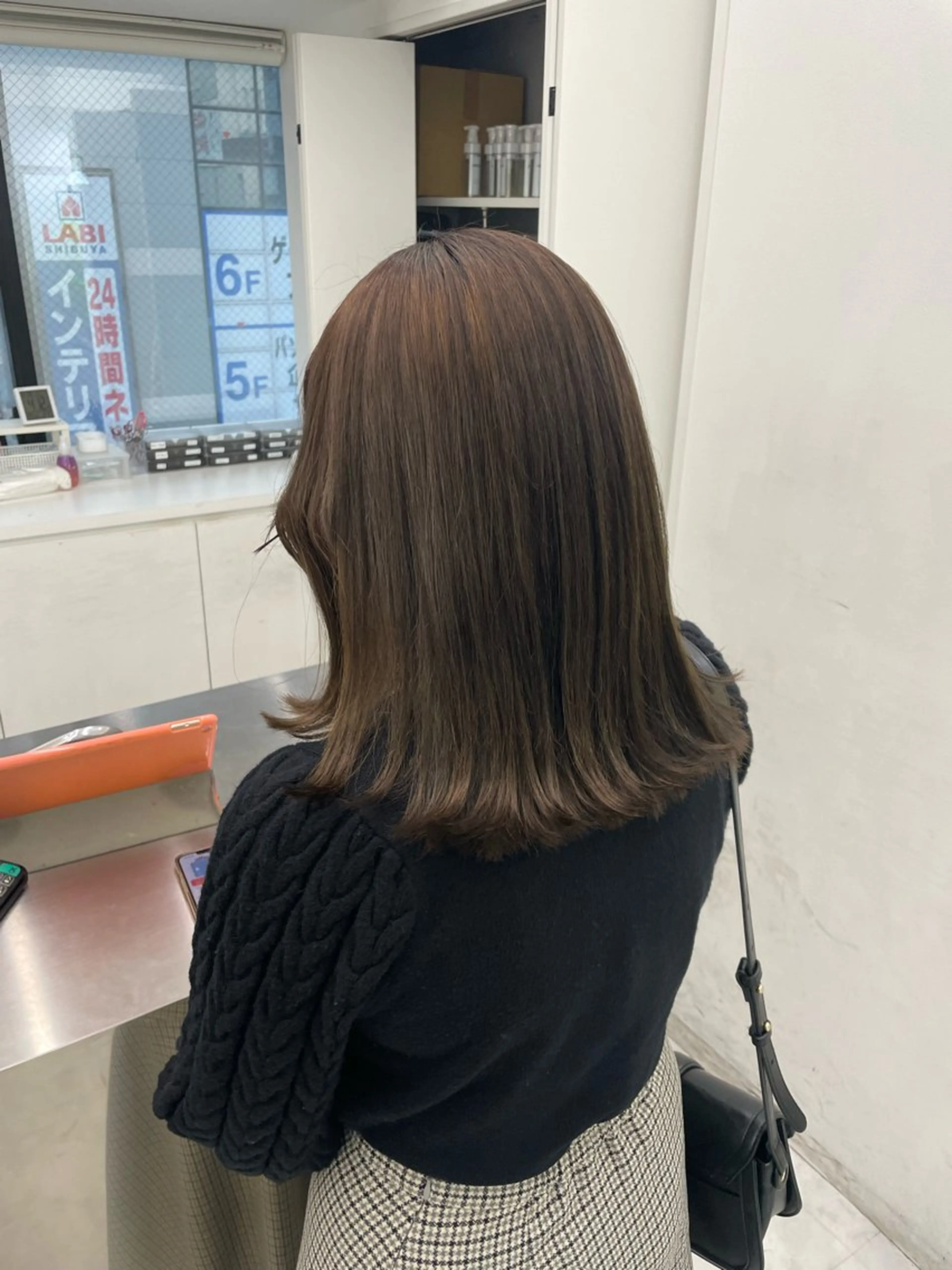 ロング カラー 中韓レイヤー/ ブラウン🤎はやとのヘアスタイル