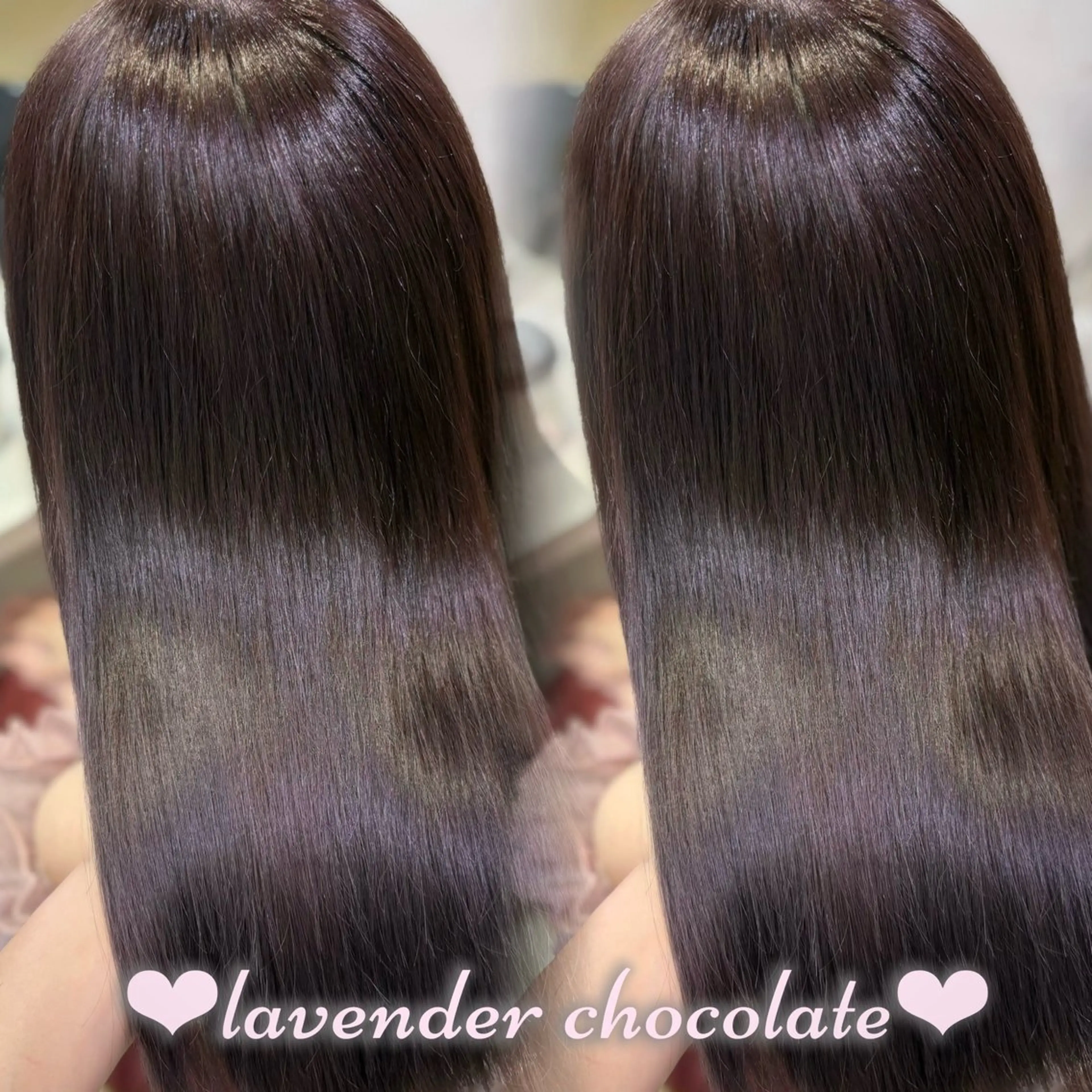 ロング カラー ラベンダーカラー カット ヘアカラー 新宿/透明感カラー /韓国ヘアKANA♡のヘアスタイル