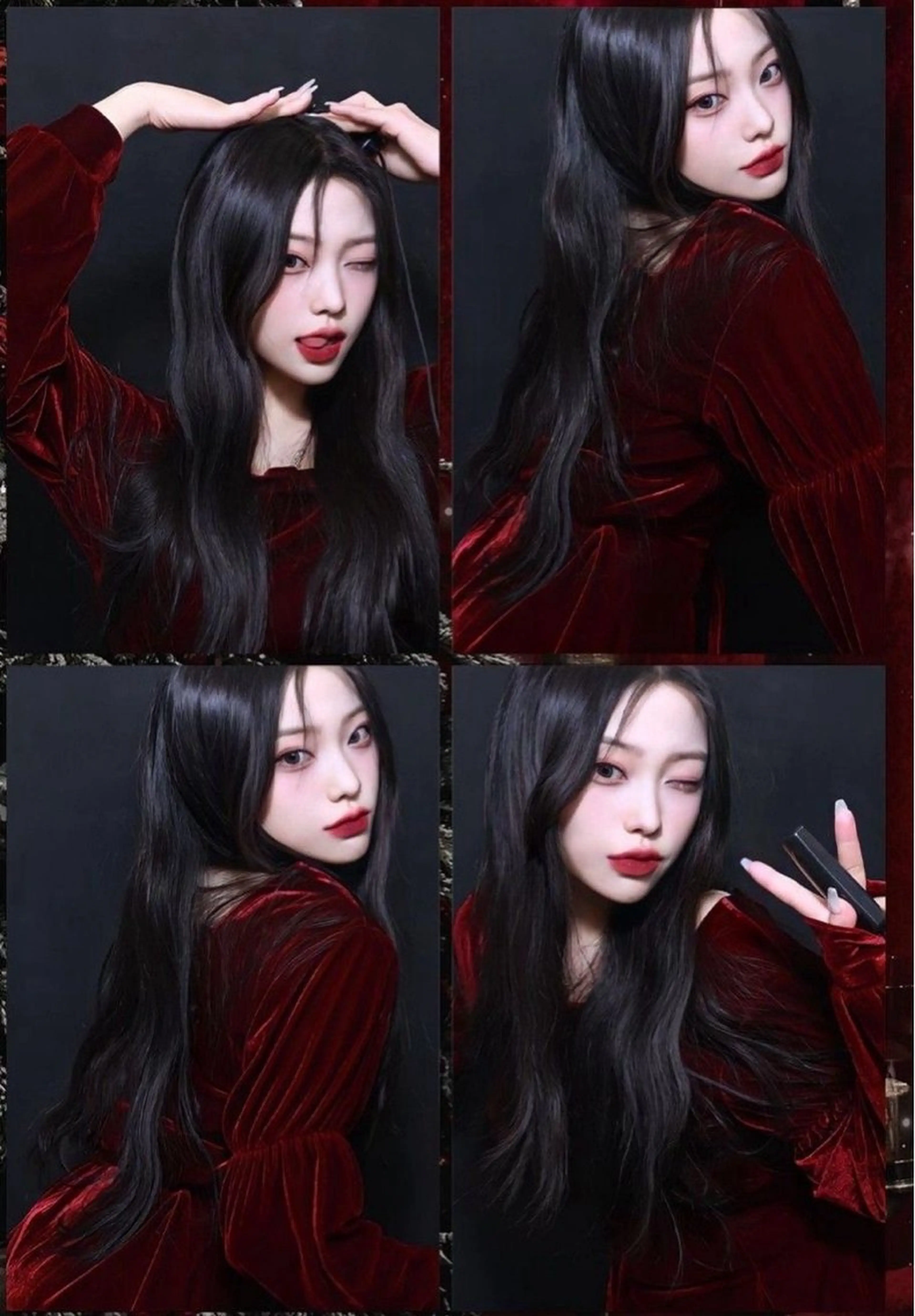 ロング カット ヘアカラー 中韓🇨🇳🇰🇷 🤍TAKAHIROのヘアスタイル