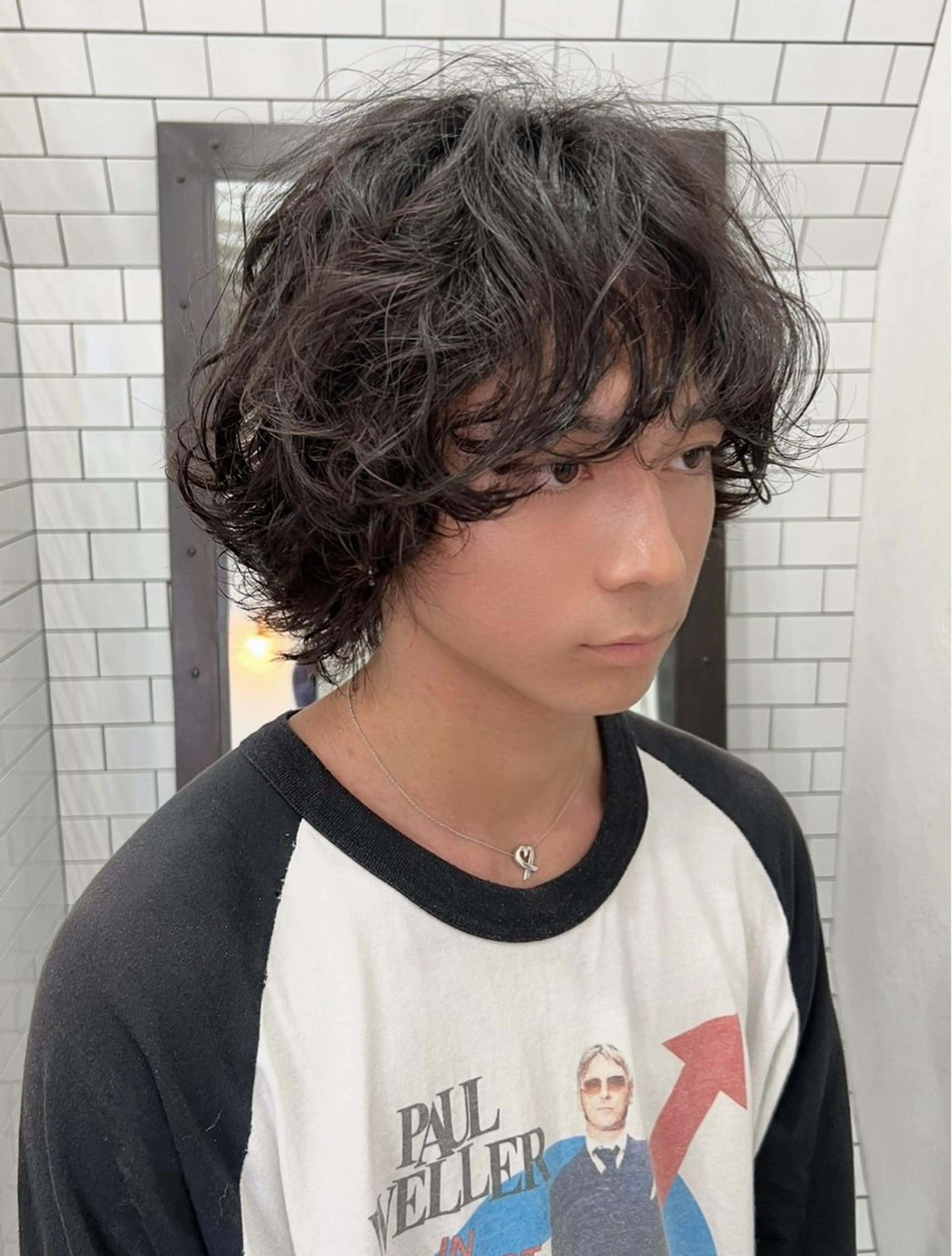 ショート カット パーマ 紙屋町ショート /ボブ　パーマ河内蓮のヘアスタイル