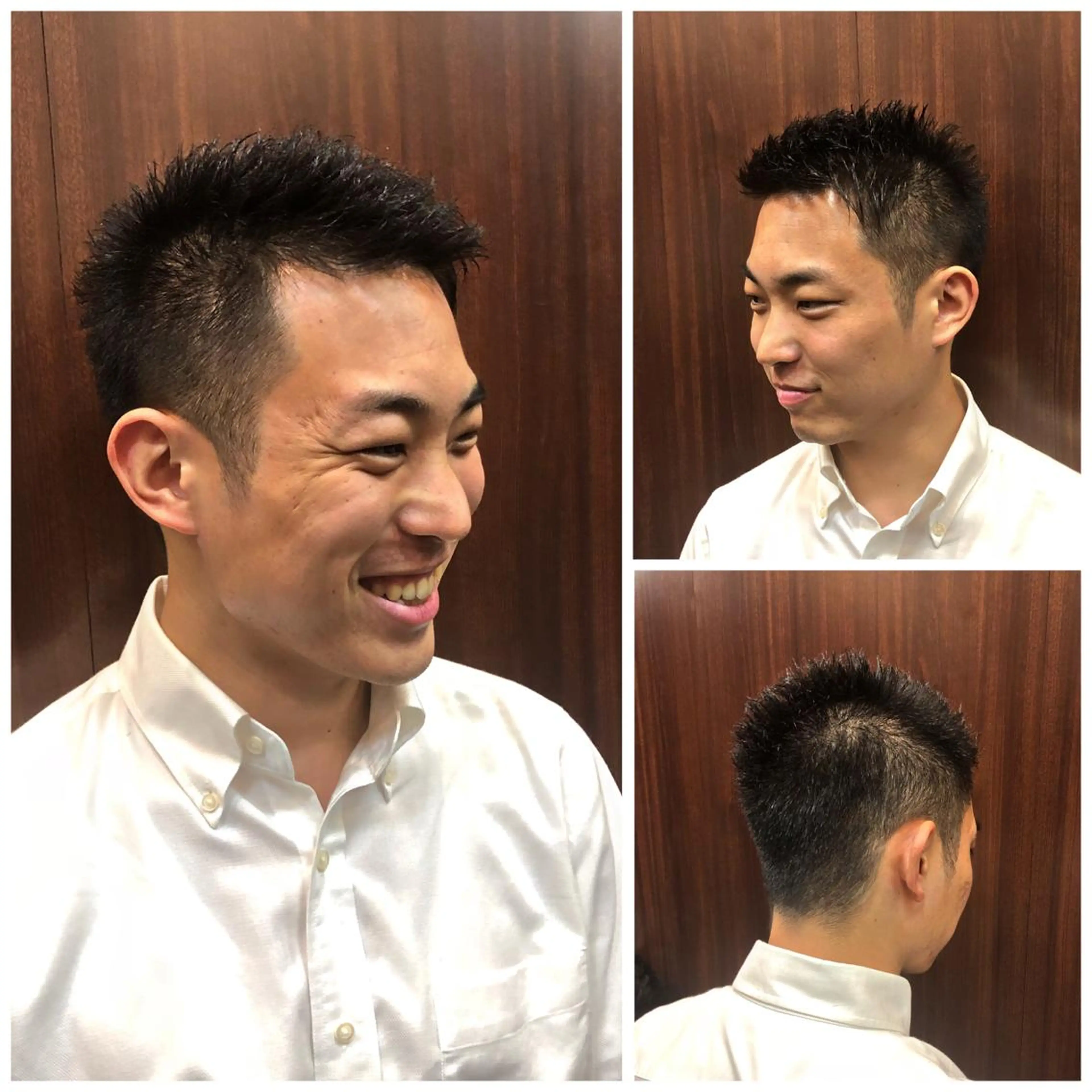 ショート メンズ 刈り上げ カット メンズカット 知念　新菜のヘアスタイル