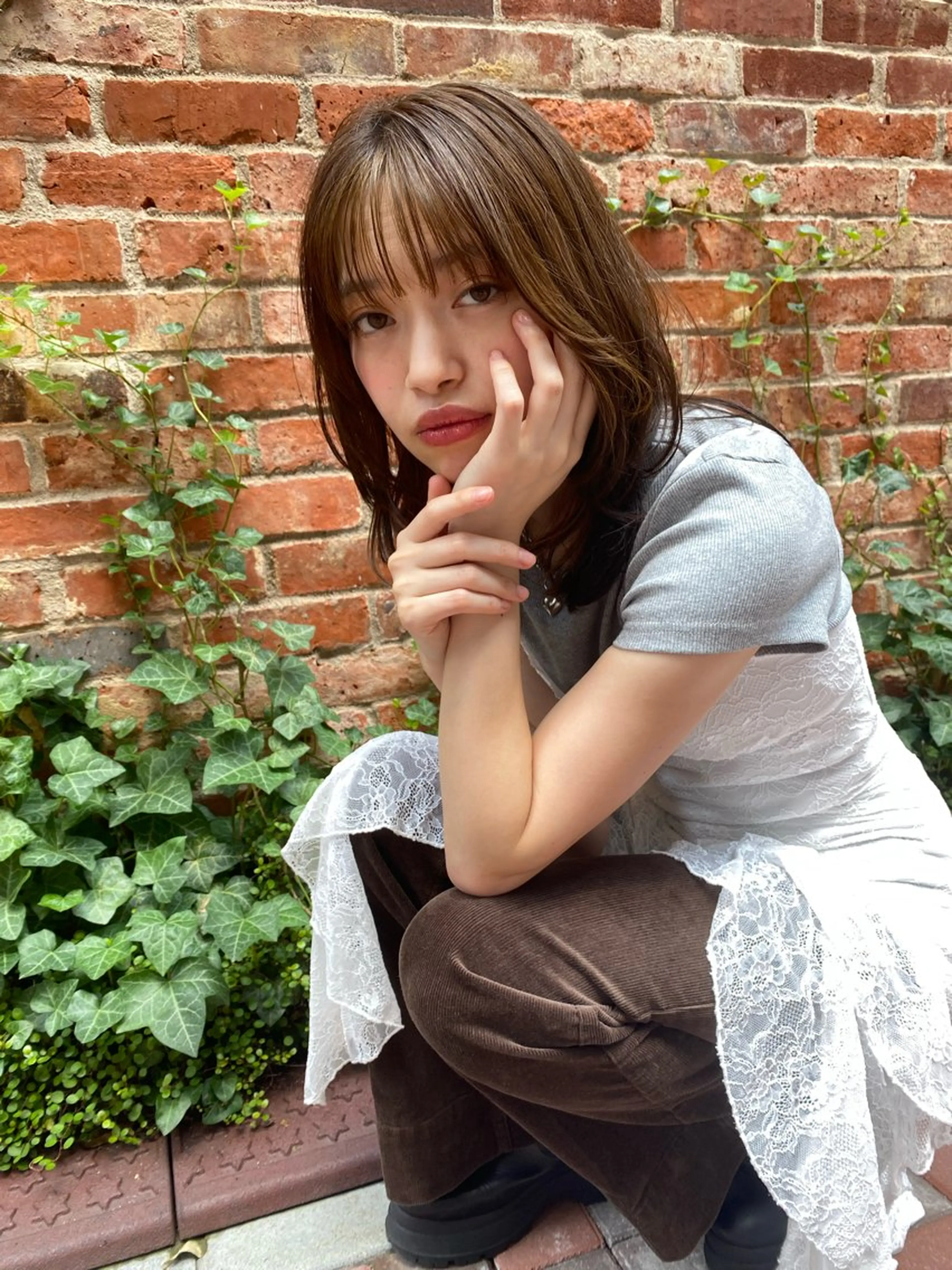 ミディアム カラー Joule銀座 石山あやのヘアスタイル