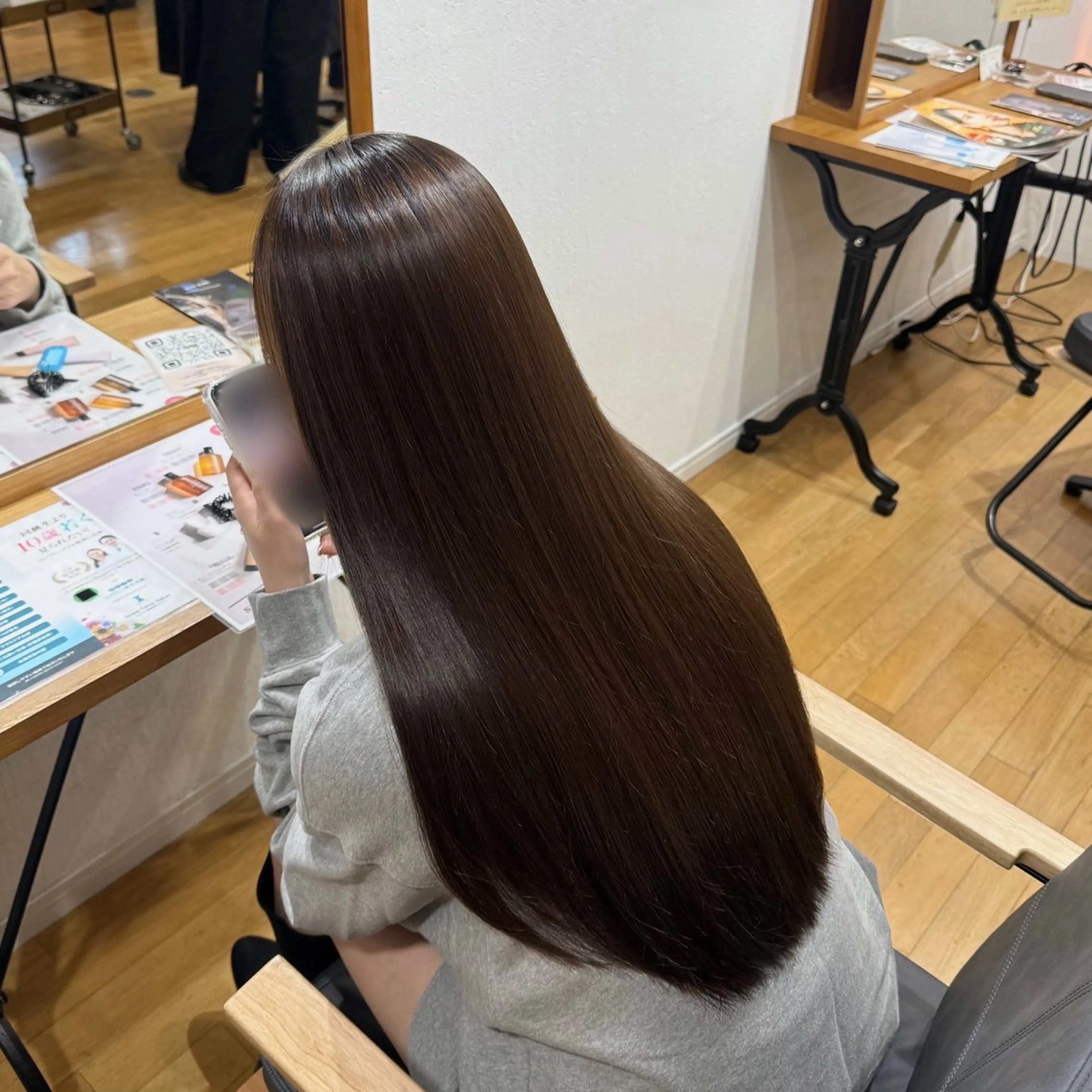 ロング パーマ カット 縮毛矯正 トリートメント 3tuba Nahoのヘアスタイル