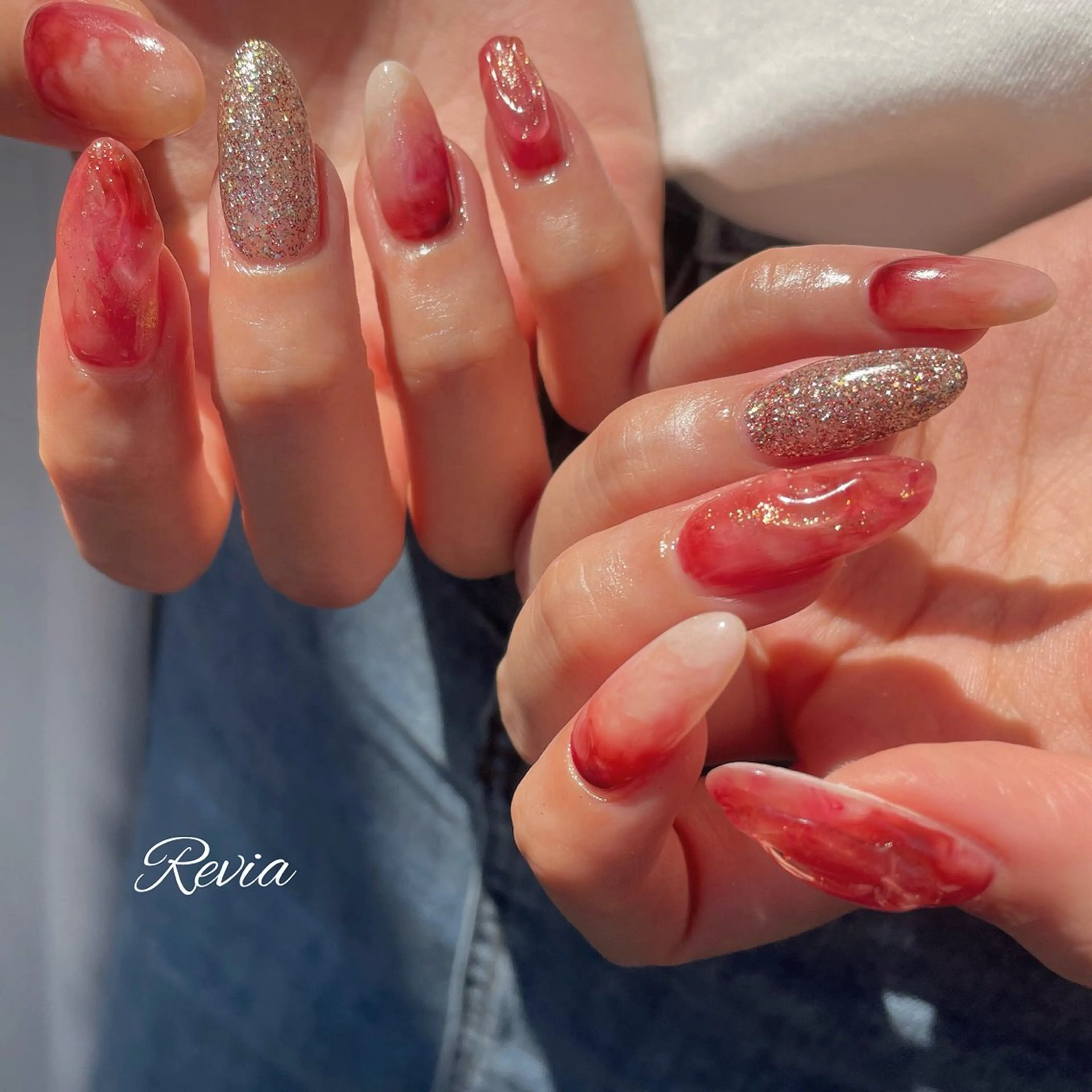 ネイル ハンドネイル revia所属・ERI Nailistのネイルデザイン