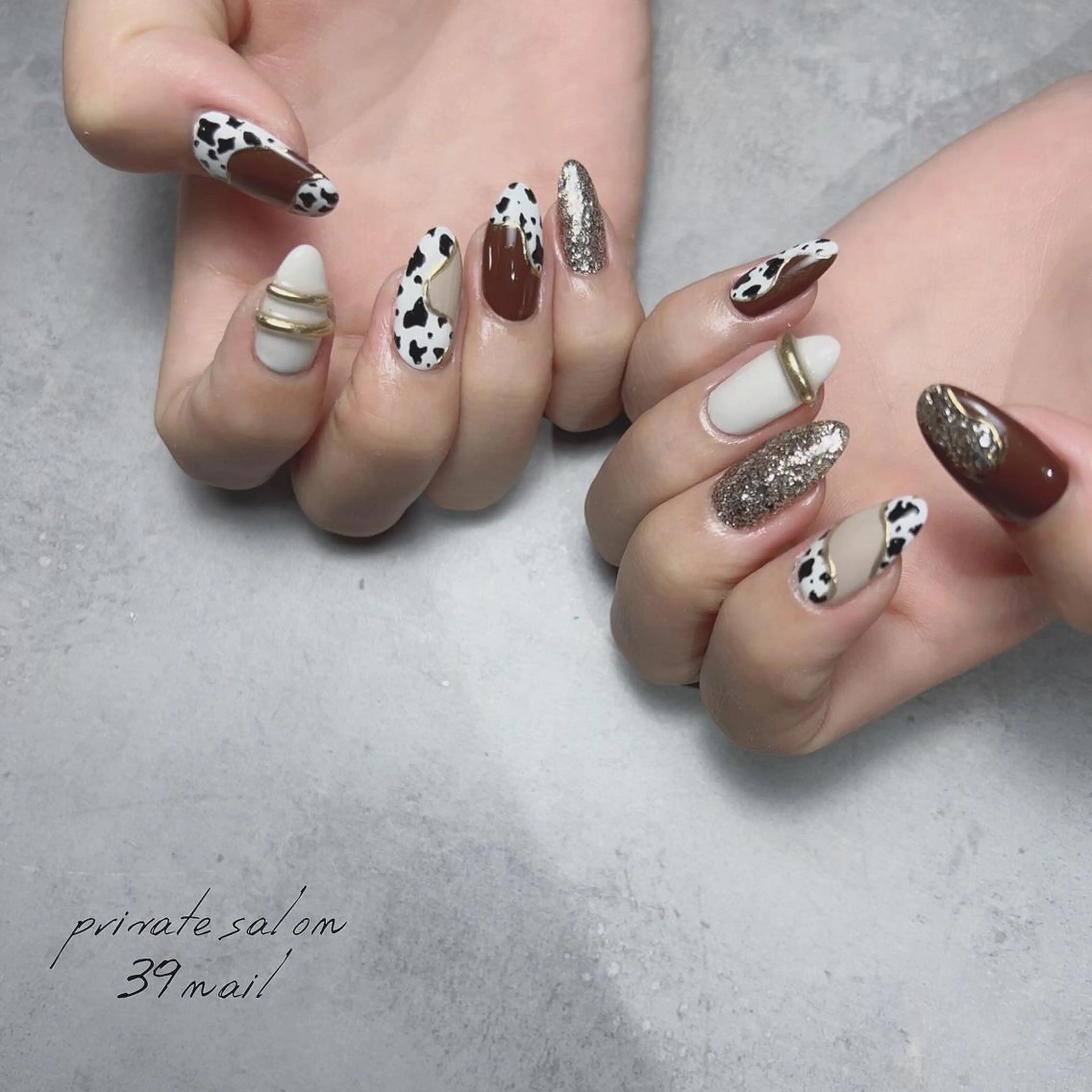 ミディアム ネイル フットネイル 京橋 【39nail】のネイルデザイン