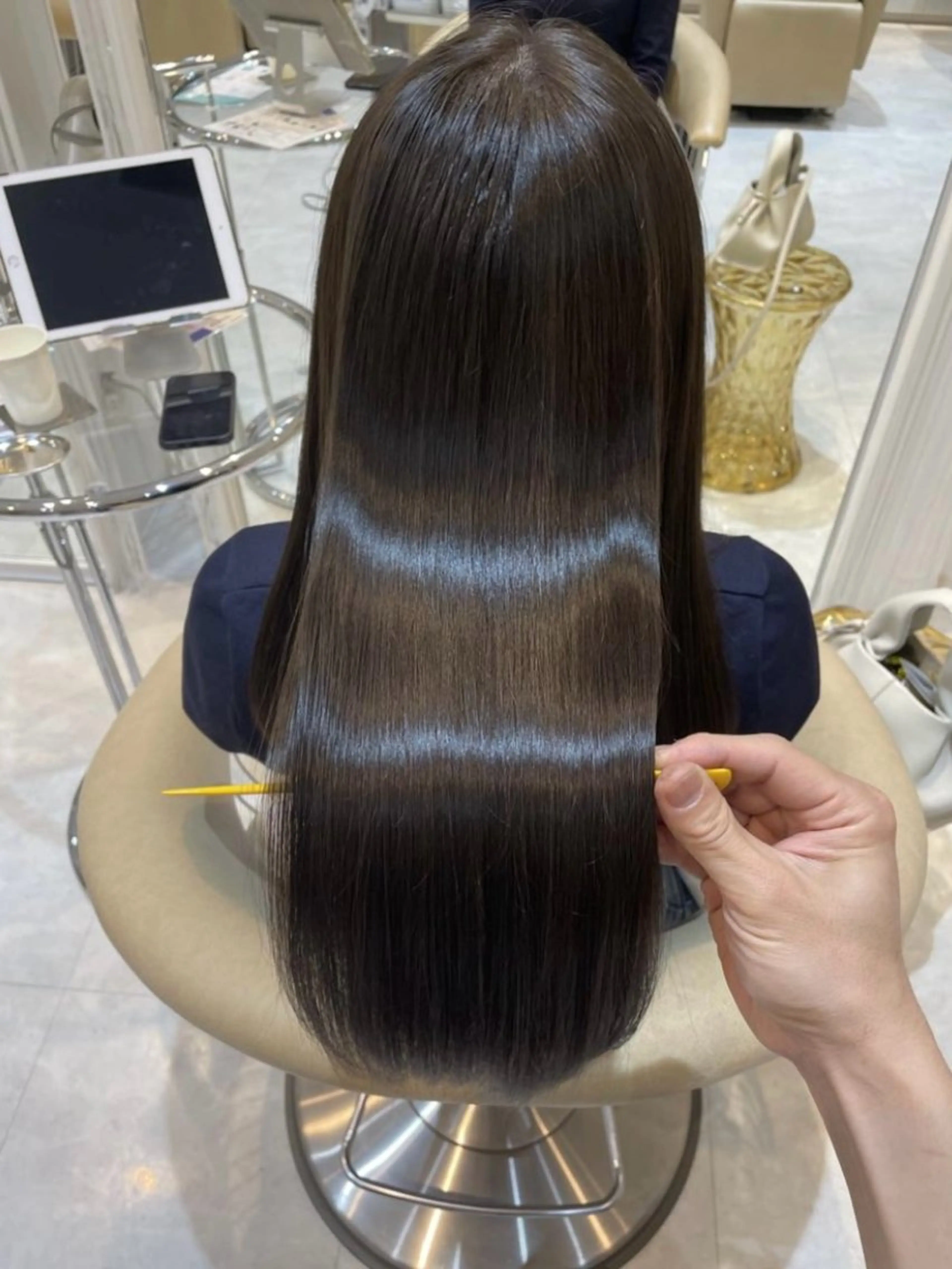 ロング くせ毛 髪質改善 縮毛矯正 トリートメント 大人女性特化｜北千住 ・艶髪｜JIROのヘアスタイル