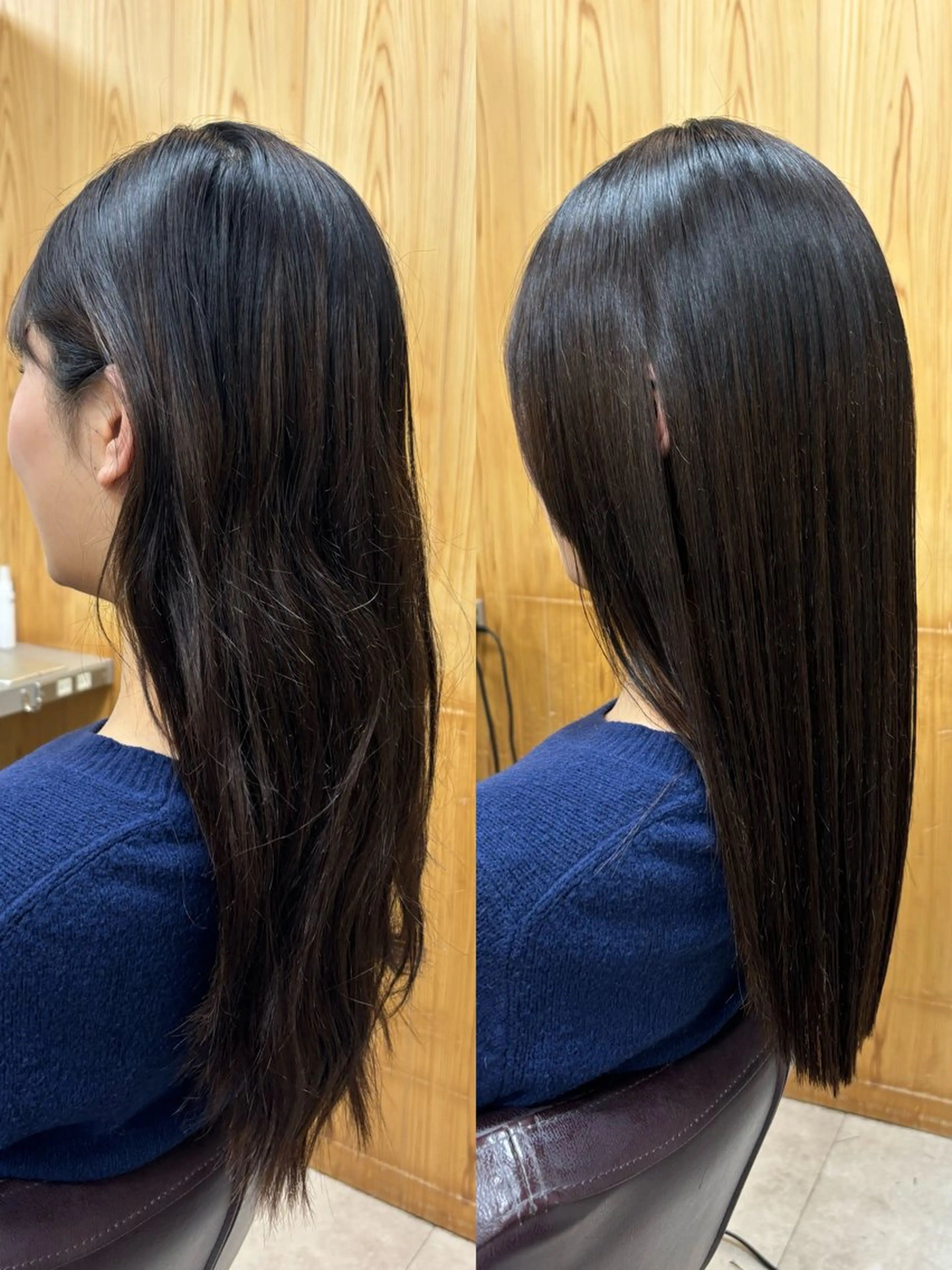 ミディアム カット 縮毛矯正 トリートメント GO TODAY SHAIRE SALON京都店所属・当日予約可/髪質改善 四条/オカジマのヘアスタイル