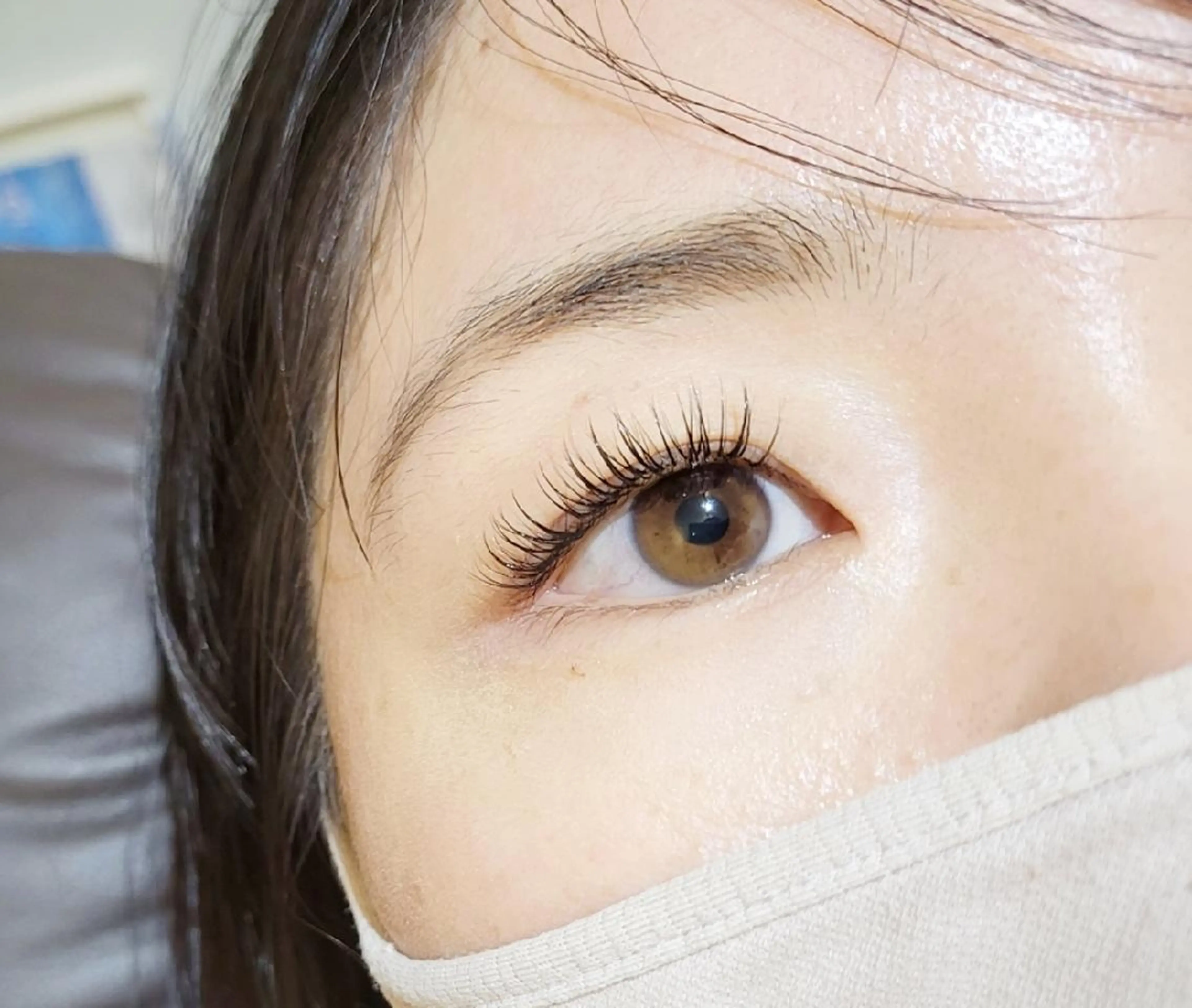 マツエク・マツパ フラットラッシュ まつげパーマ 💜bora .のネイルデザイン