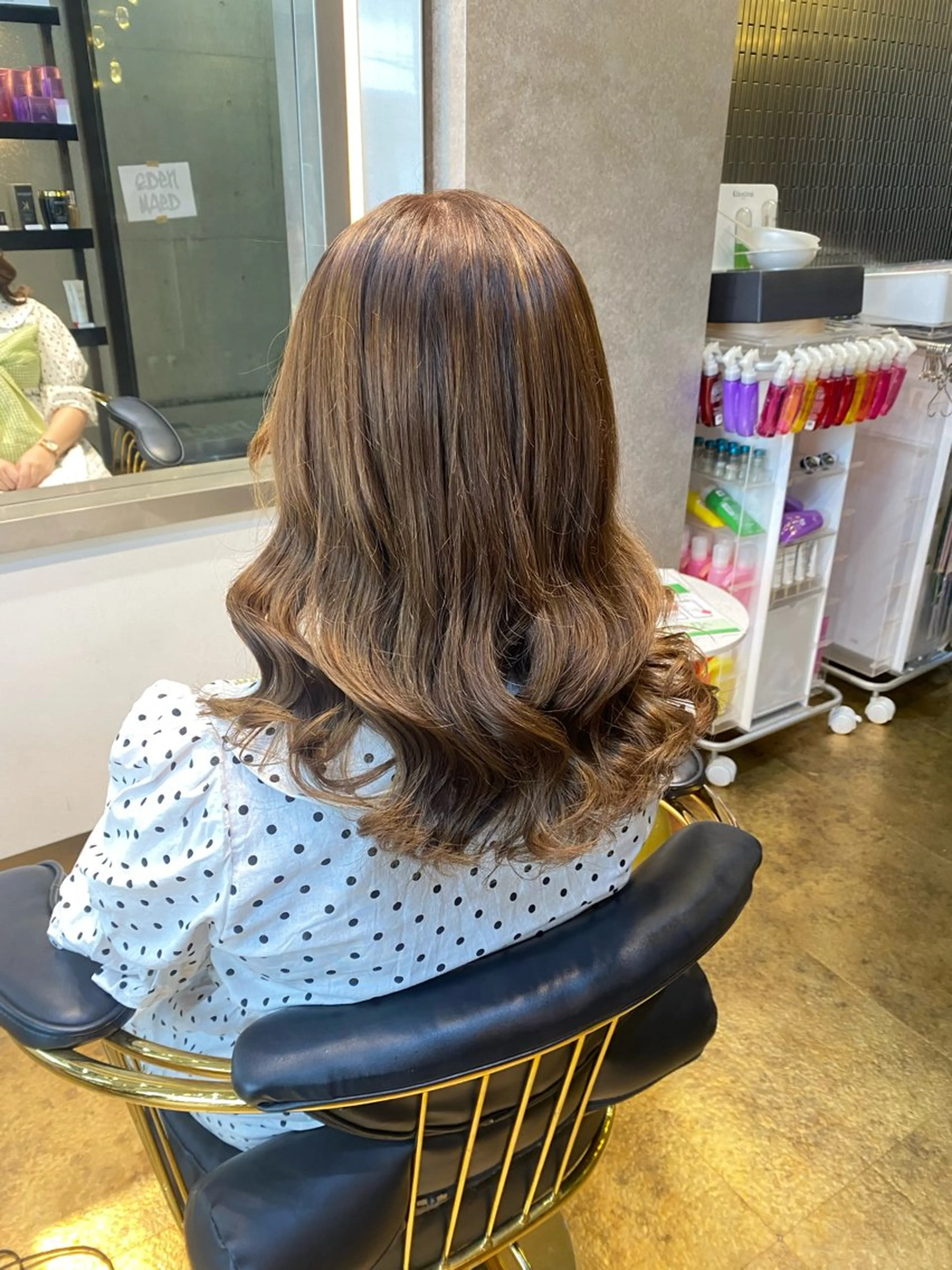 ミディアム ヘアセット EDeN まりなのヘアスタイル