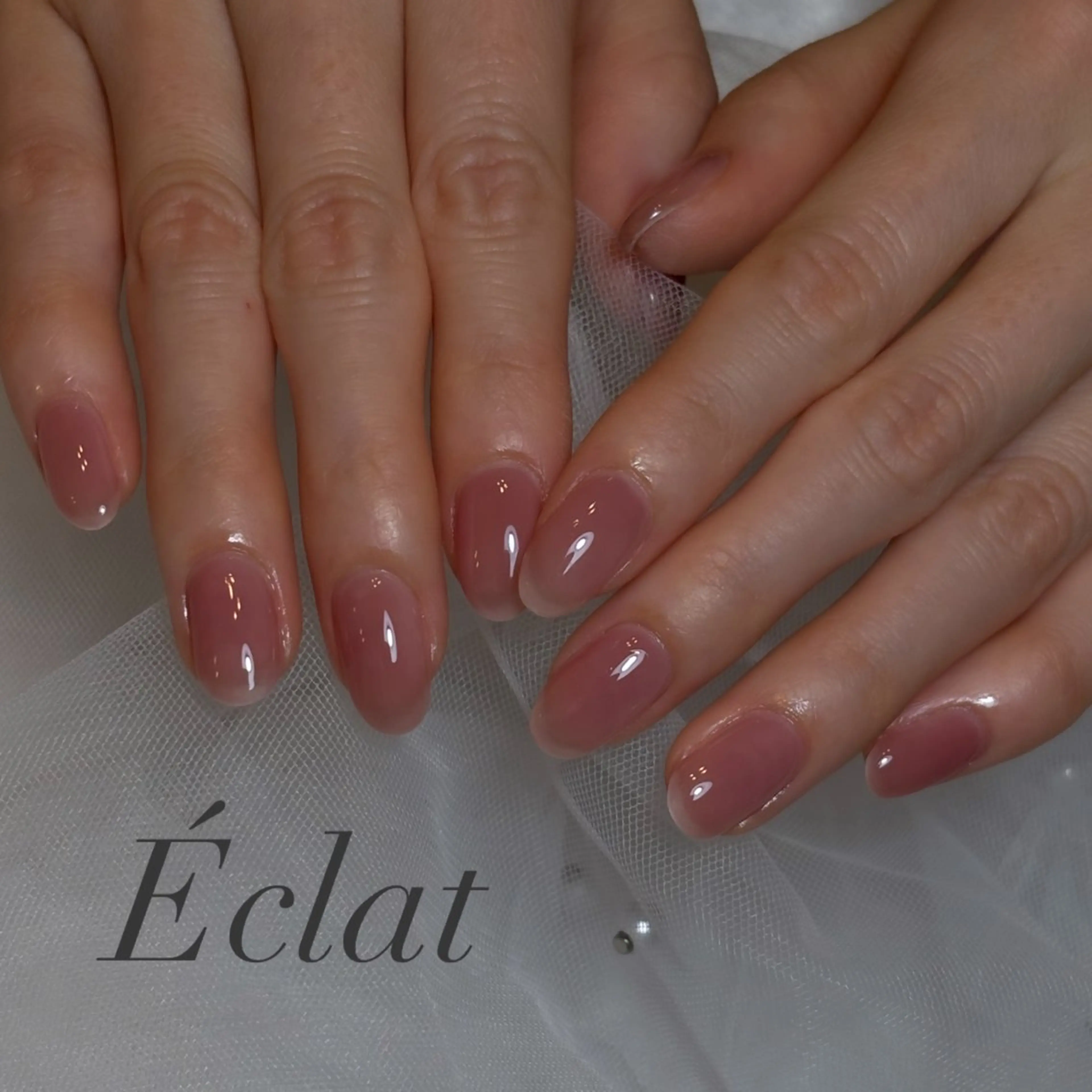 ネイル ワンカラーネイル 春ネイル ハンドネイル nail salon Éclatのネイルデザイン