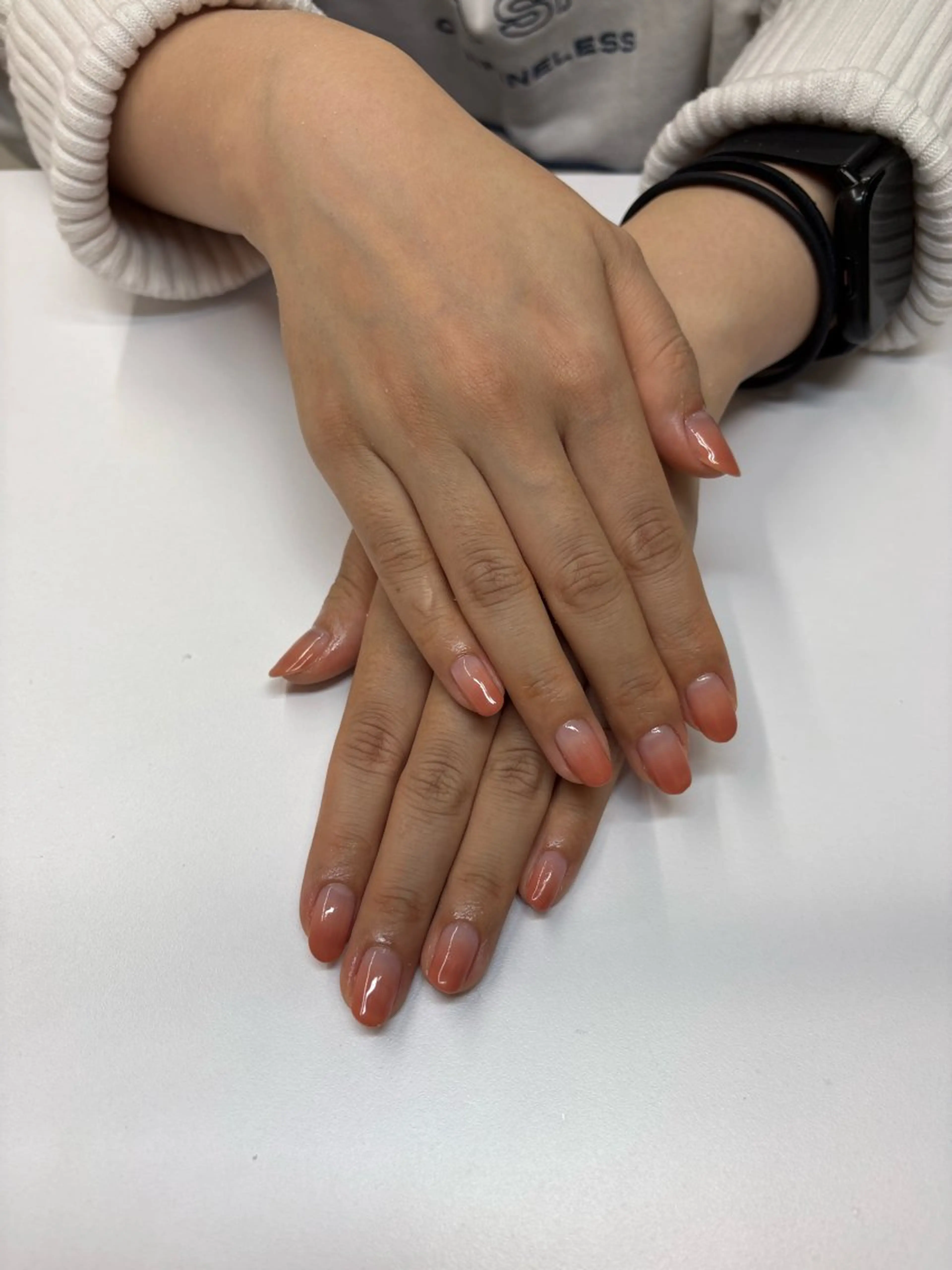 ネイル グラデーション オレンジ mitani mahoのネイルデザイン