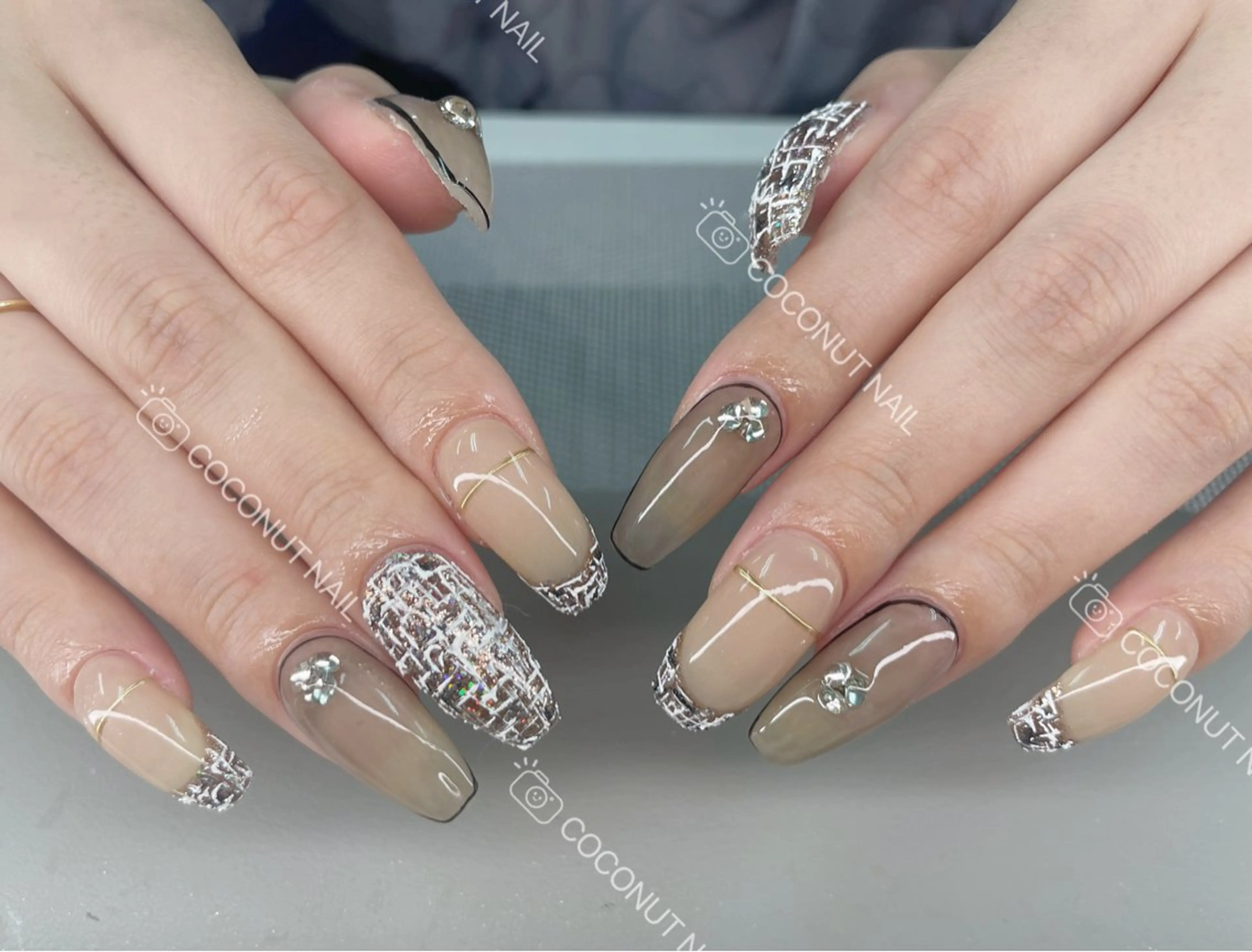 ネイル ハンドネイル 神田 ココナッツのネイルデザイン