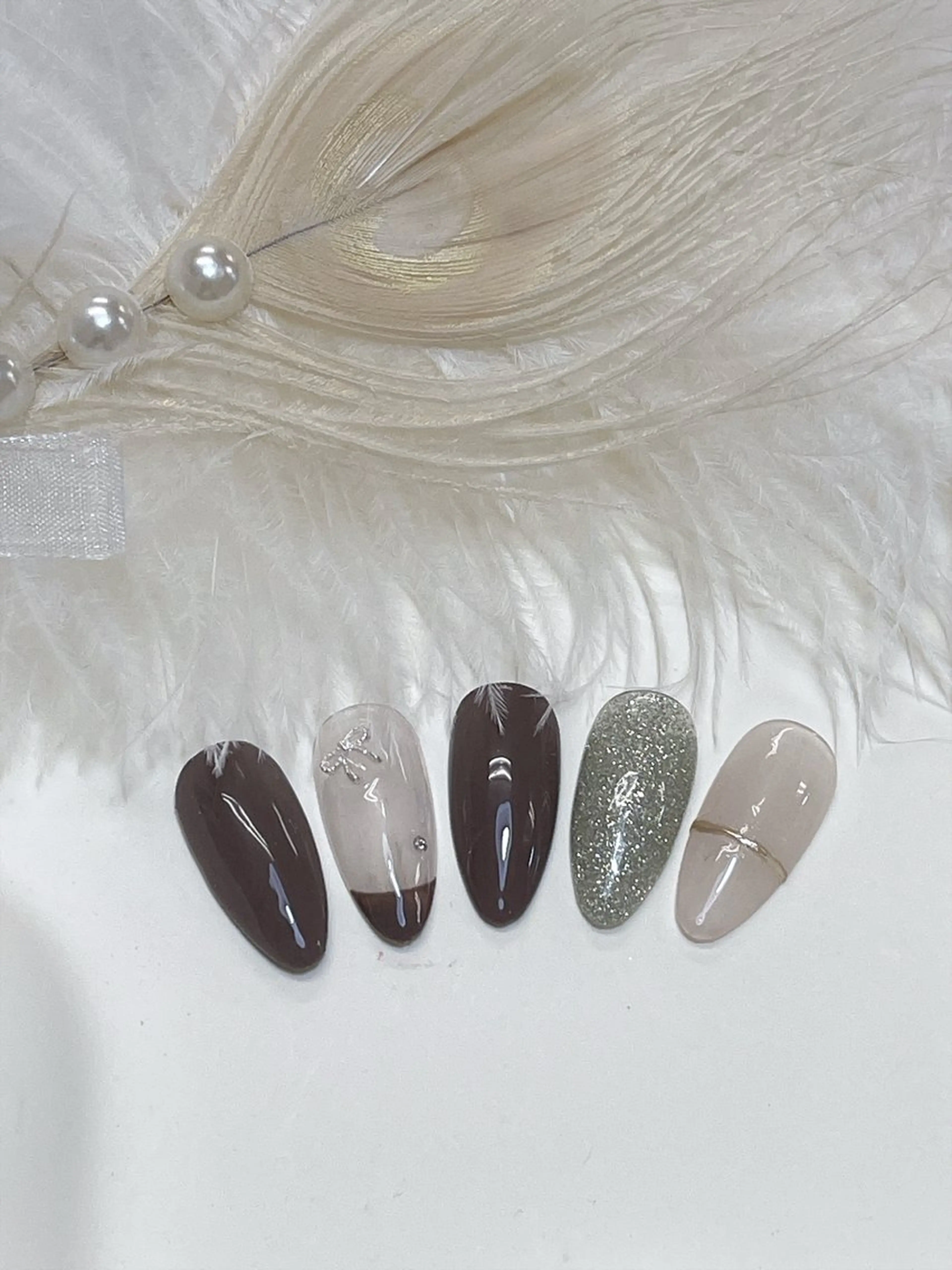 ネイル チークネイル フレンチネイル グラデーション キラキラネイル 韓国ネイル ハンドネイル DUO MI所属・DUO   MI nail salonのネイルデザイン