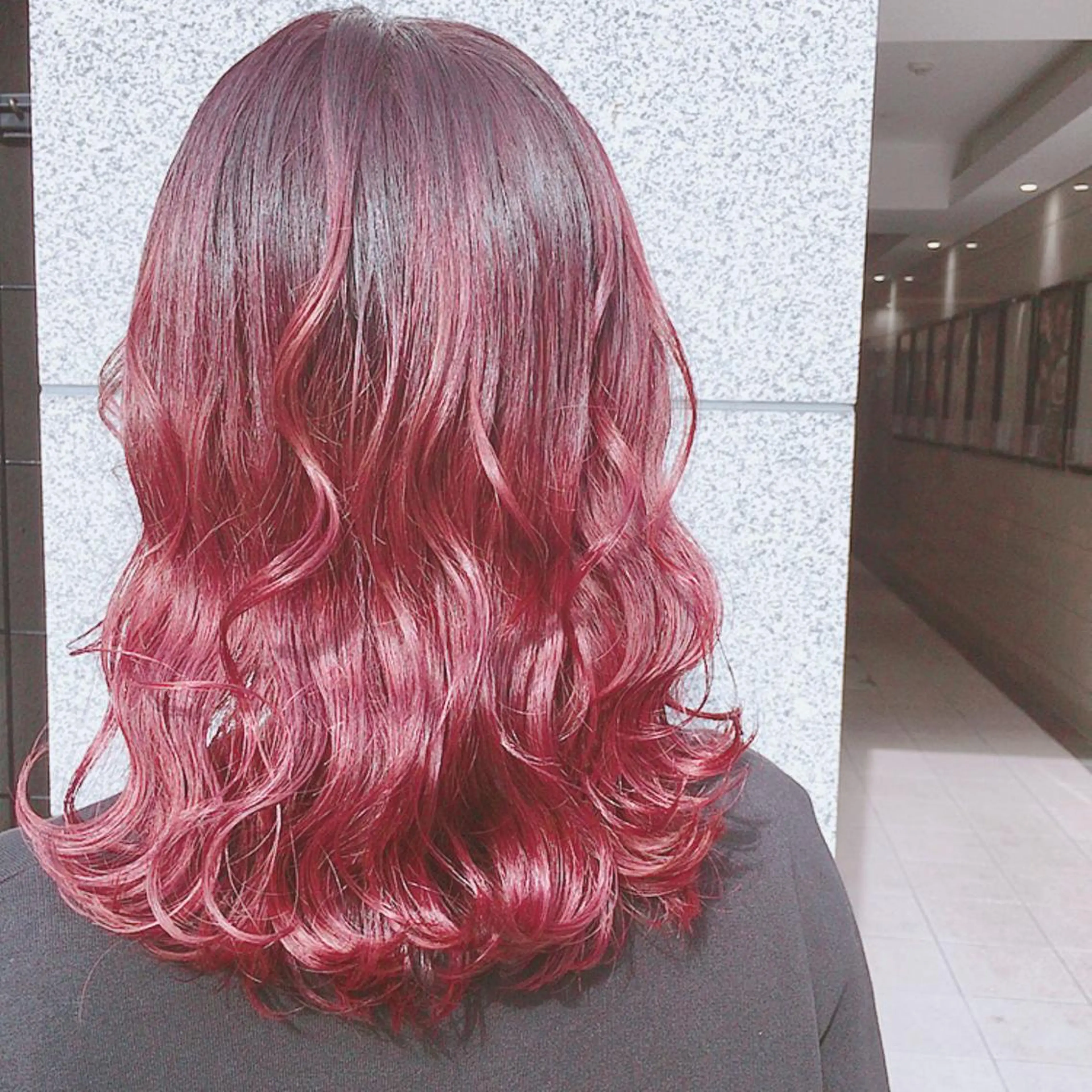 ミディアム カラー Puamelia 名古屋所属・韓国風ヘア✻透明感 カラー✻yukaのヘアスタイル