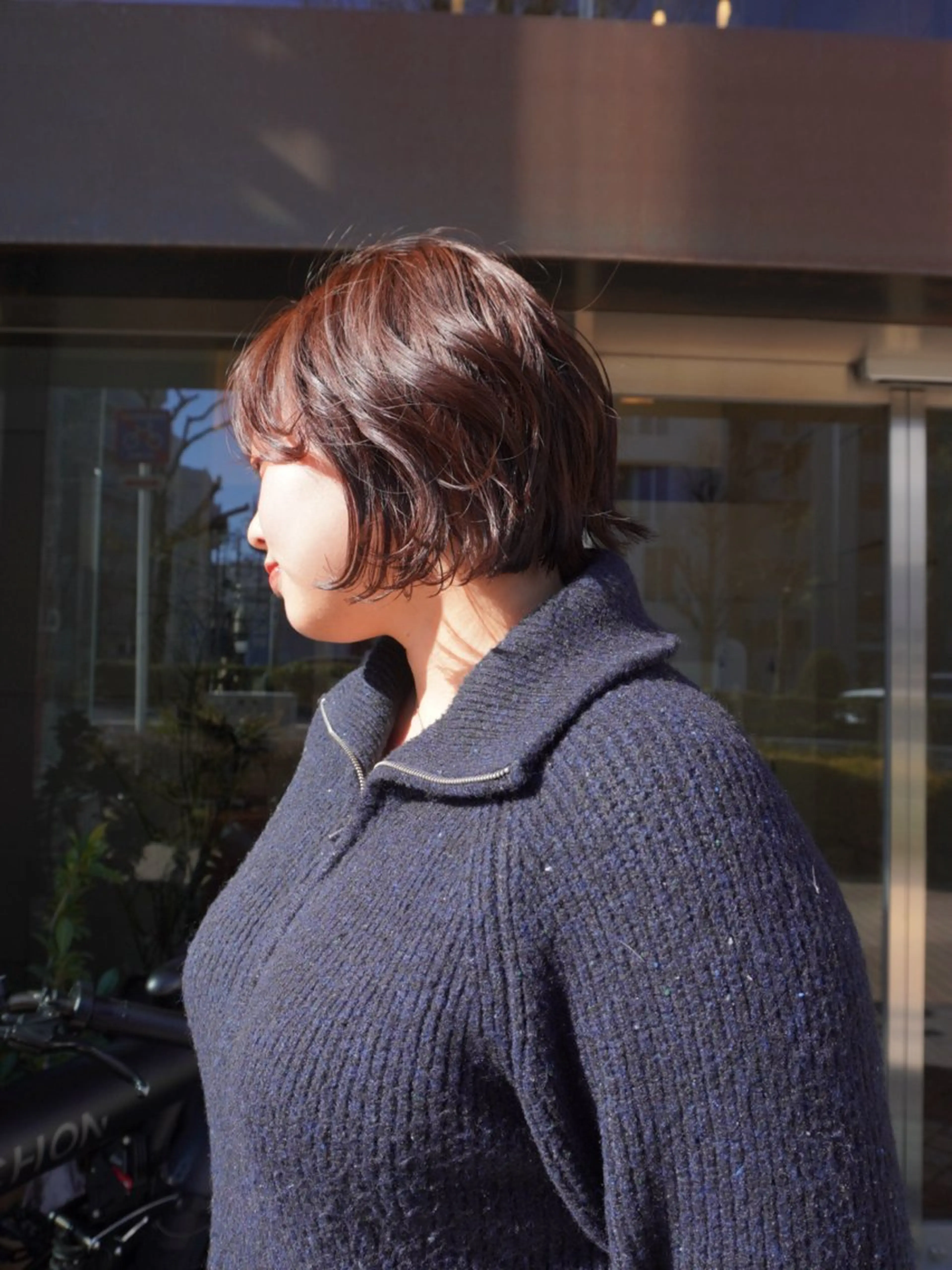 ミディアム カット ヘアカラー ミユ/ショート/ カットモデル/名東区のヘアスタイル