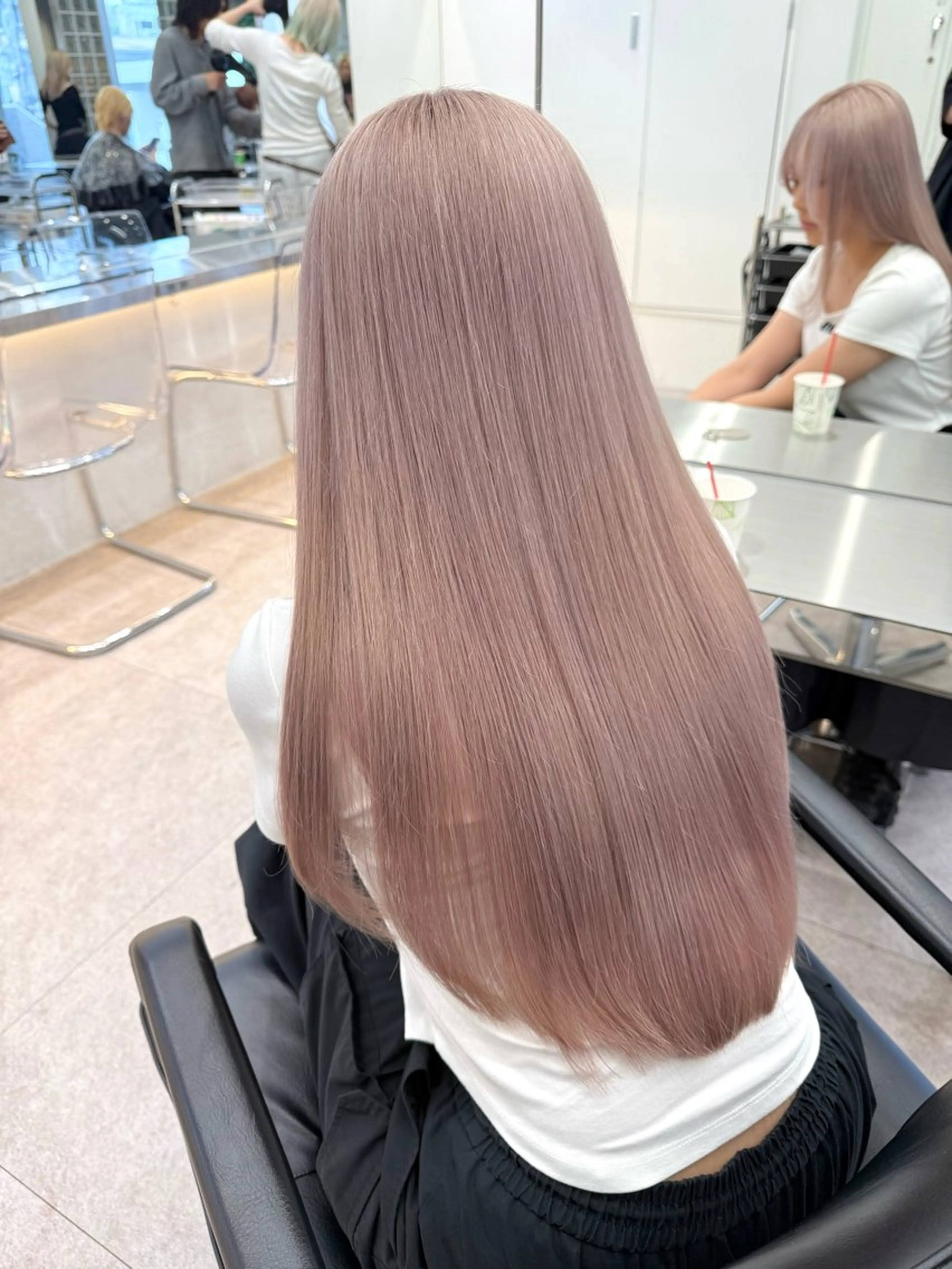 ロング カラー ブリーチ ハイトーンカラー ヘアカラー リタッチモデル募集中 /りな⭐️のヘアスタイル