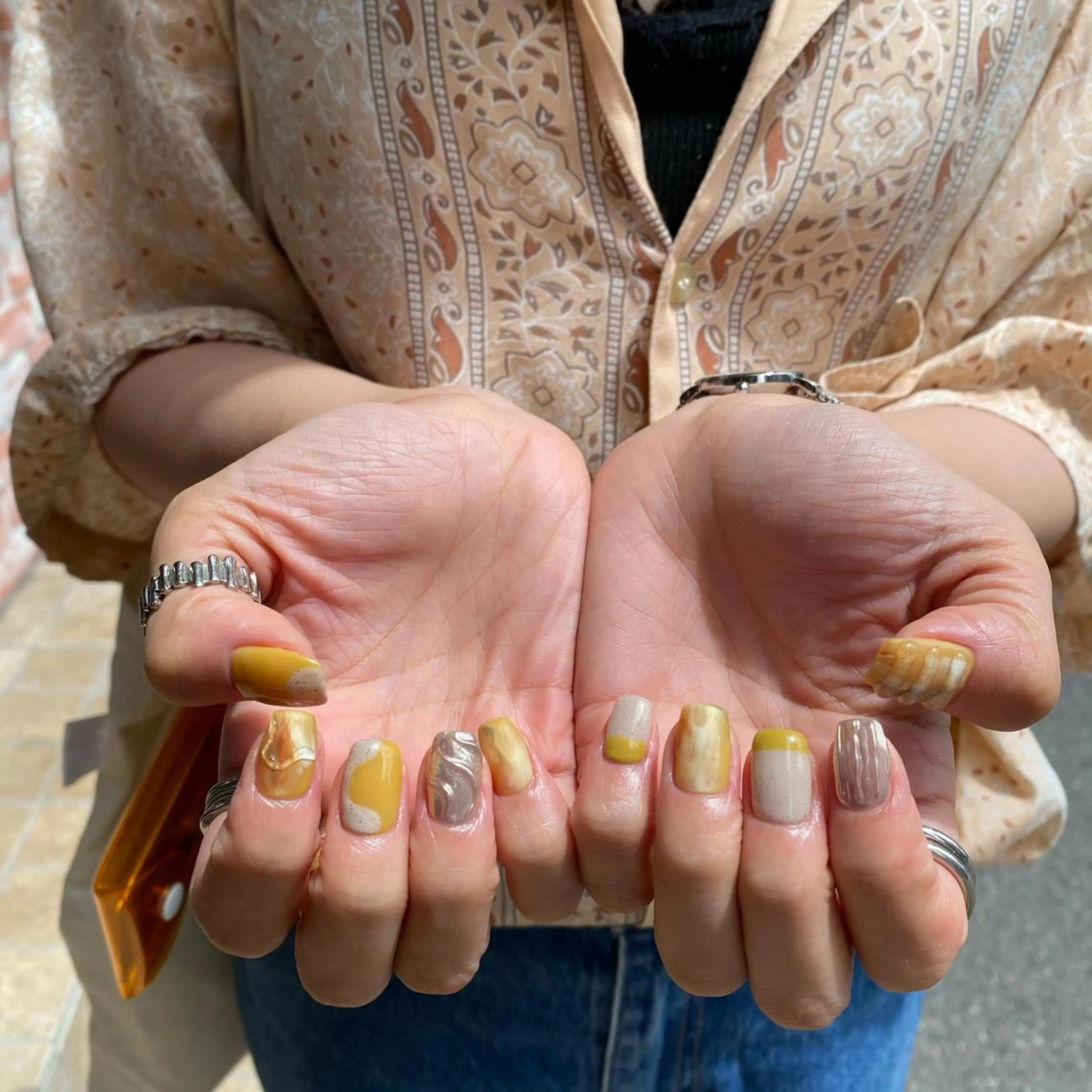 ネイル ハンドネイル Trico Antique所属・岩本 杏のネイルデザイン