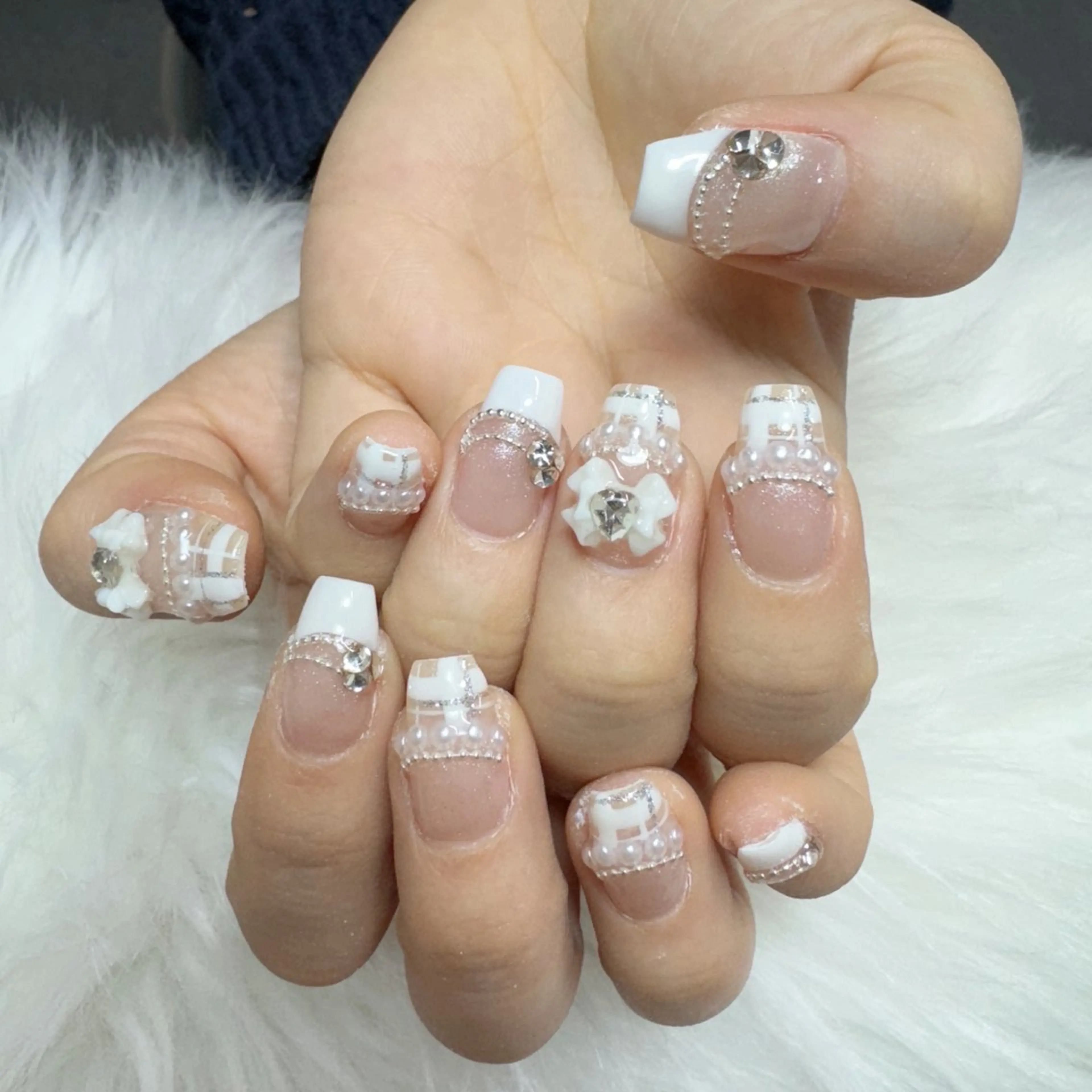 ネイル ハンドネイル 🎀nana🫧 ワンホンネイル🎀のネイルデザイン