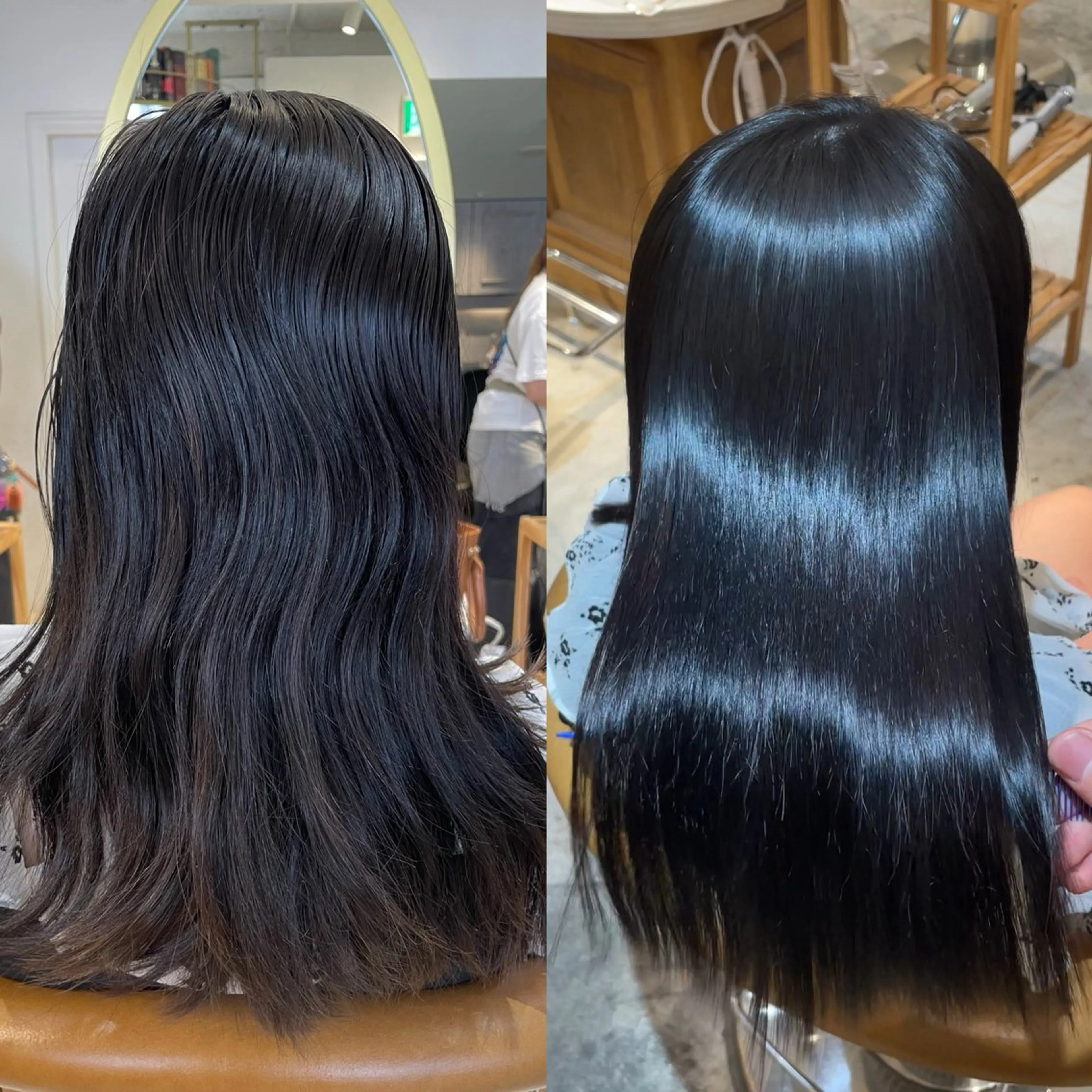 ロング カット 縮毛矯正 トリートメント ヘアセット Hair&Make Allure所属・塩谷康生/髪質改善 /ボブ/縮毛矯正のヘアスタイル