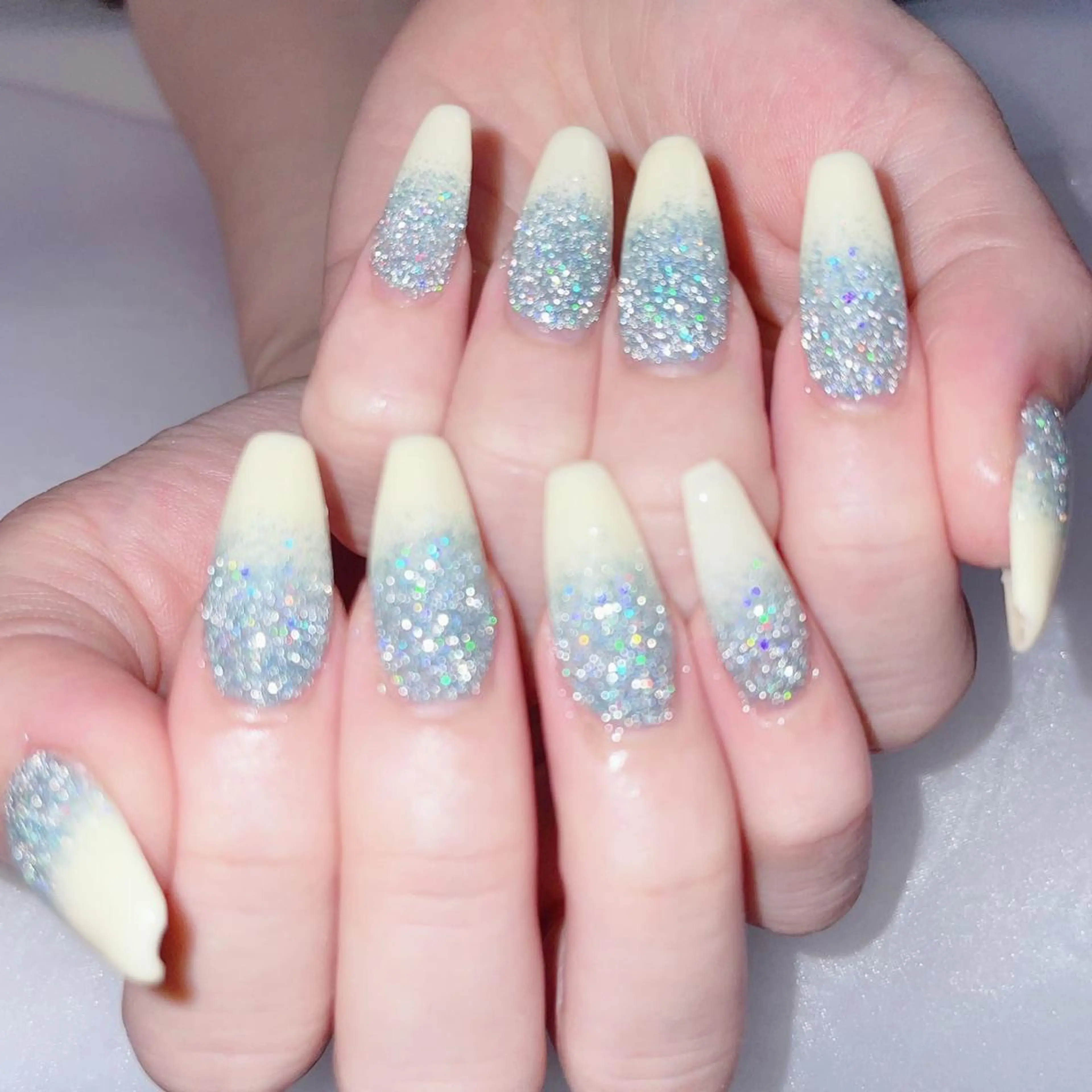 ロング ハンドネイル ハンドケア 💜MIYA nail川崎店のネイルデザイン