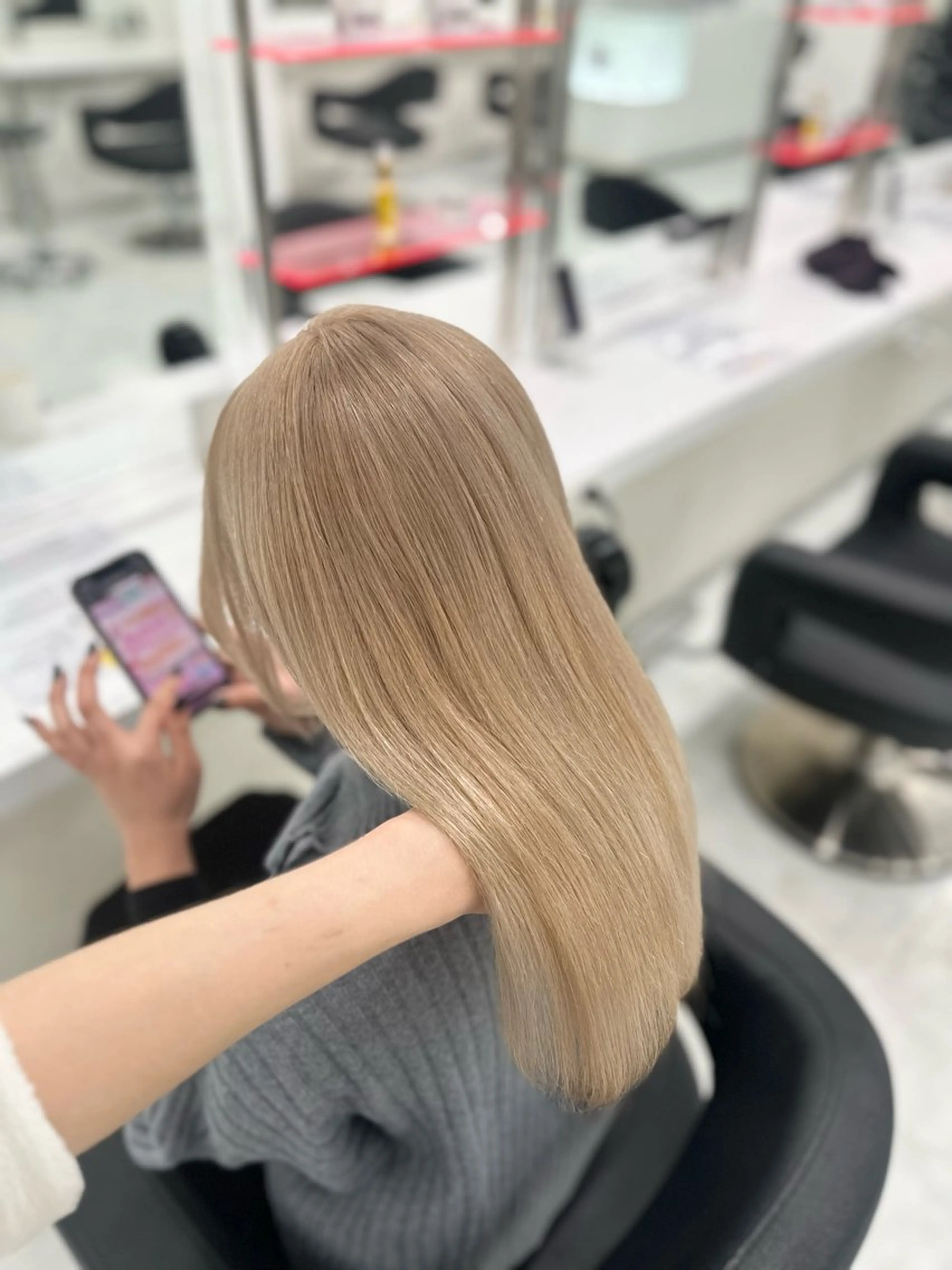 ロング 韓国ガーリー🤍ハイ トーン🤍Ayanaのヘアスタイル