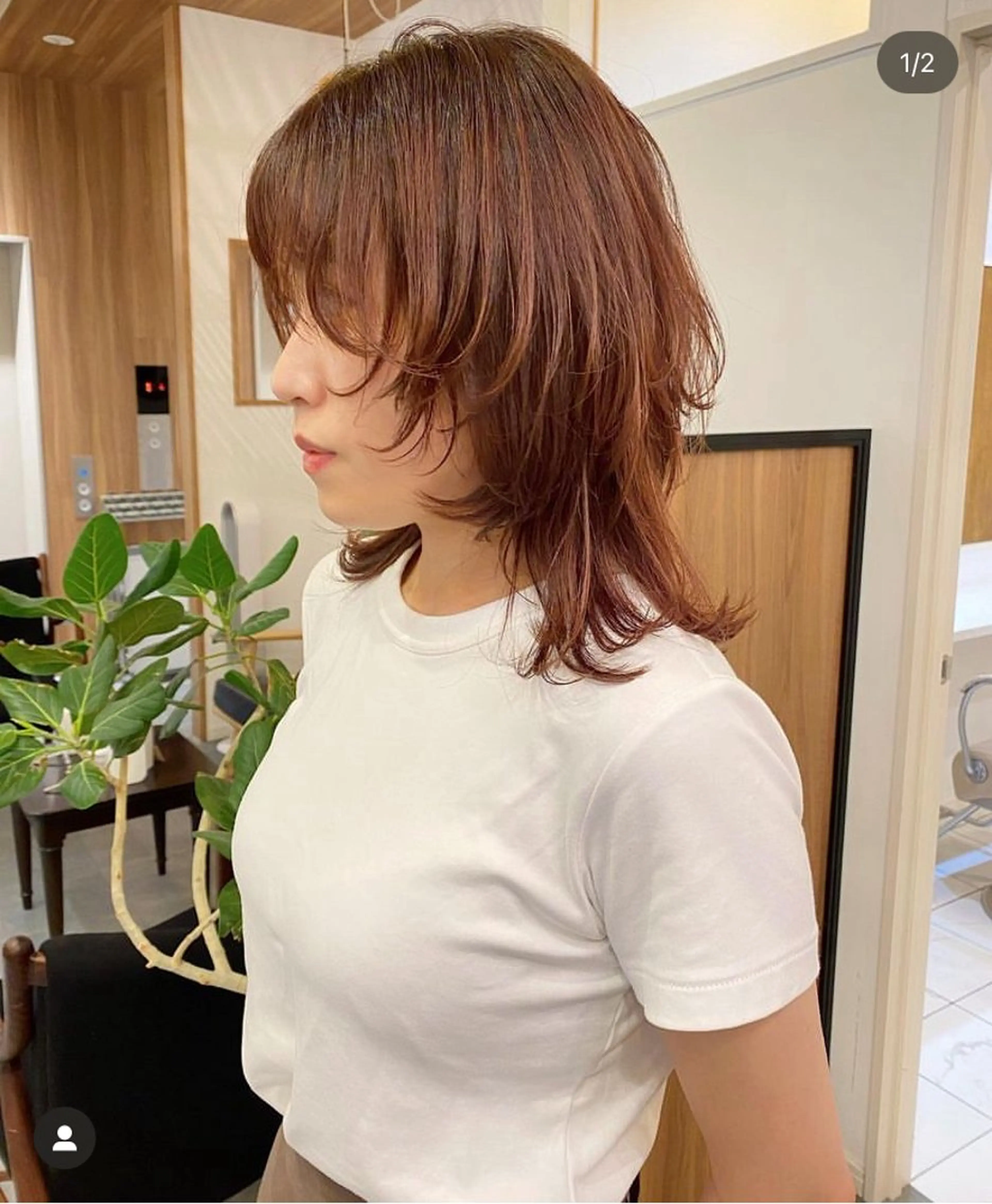 ロング カラー パーマ ハイレイヤー レイヤーカット ウルフカット TYCHE GINZA所属・🍃服部 雅哉🍃銀座◎のヘアスタイル