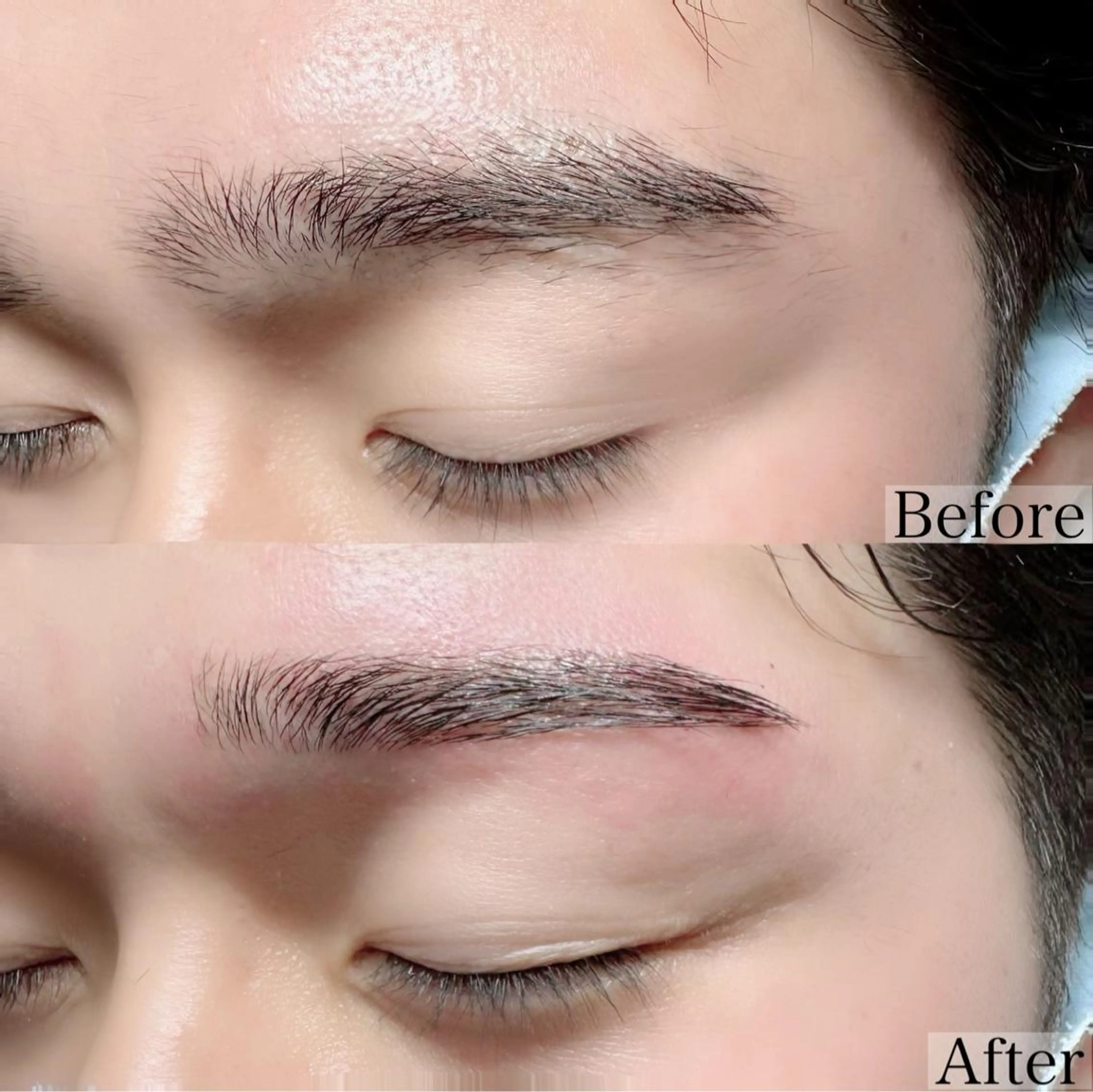 マツエク・マツパ アイブロウ ハリウッドブロウリフト 池袋駅韓国風🇰🇷 束感💗Tomoのマツエク・マツパデザイン