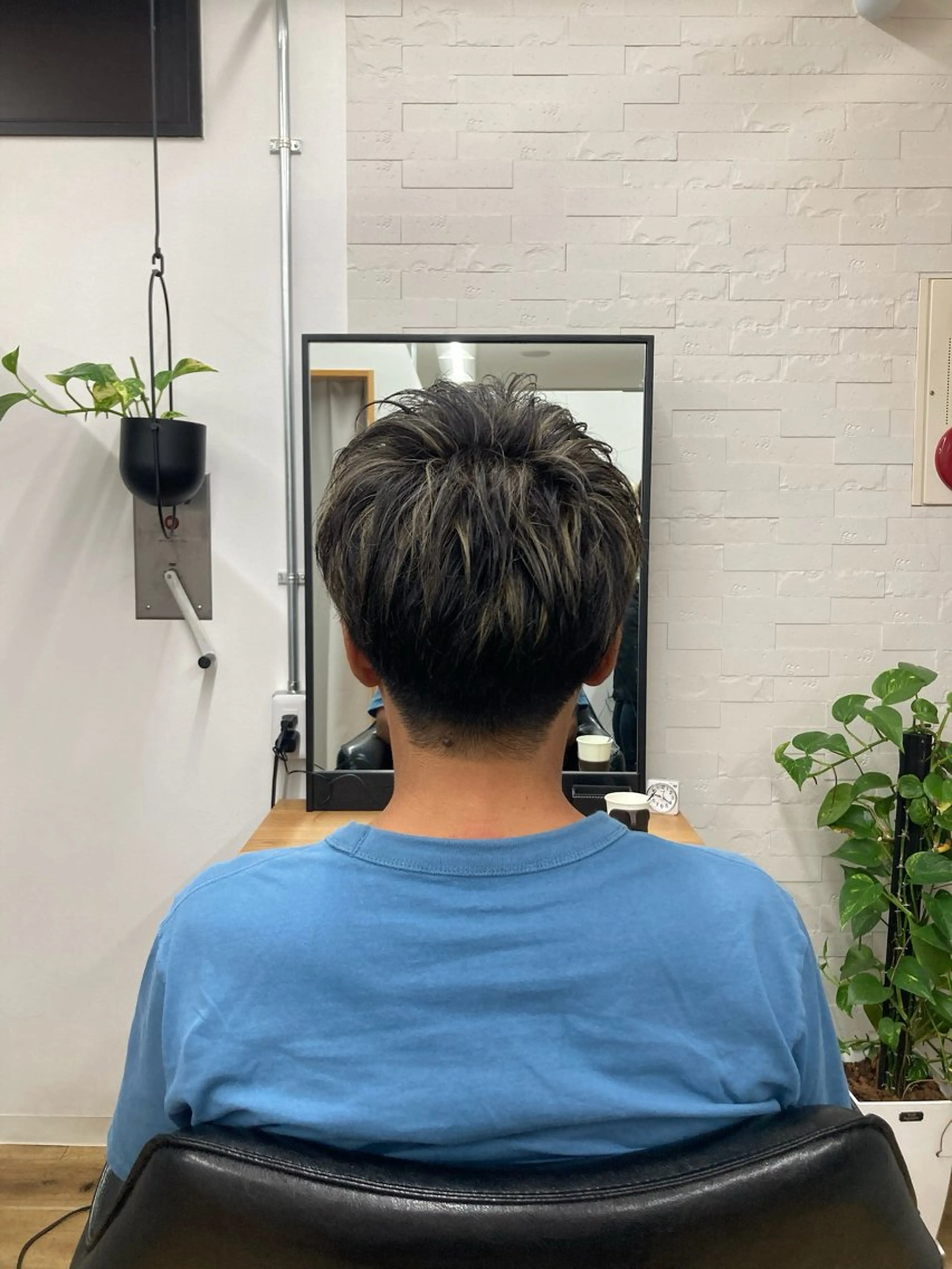 ショート ハイライト ショートヘア カット ヘアカラー メンズ特化/垣見 隼人のヘアスタイル