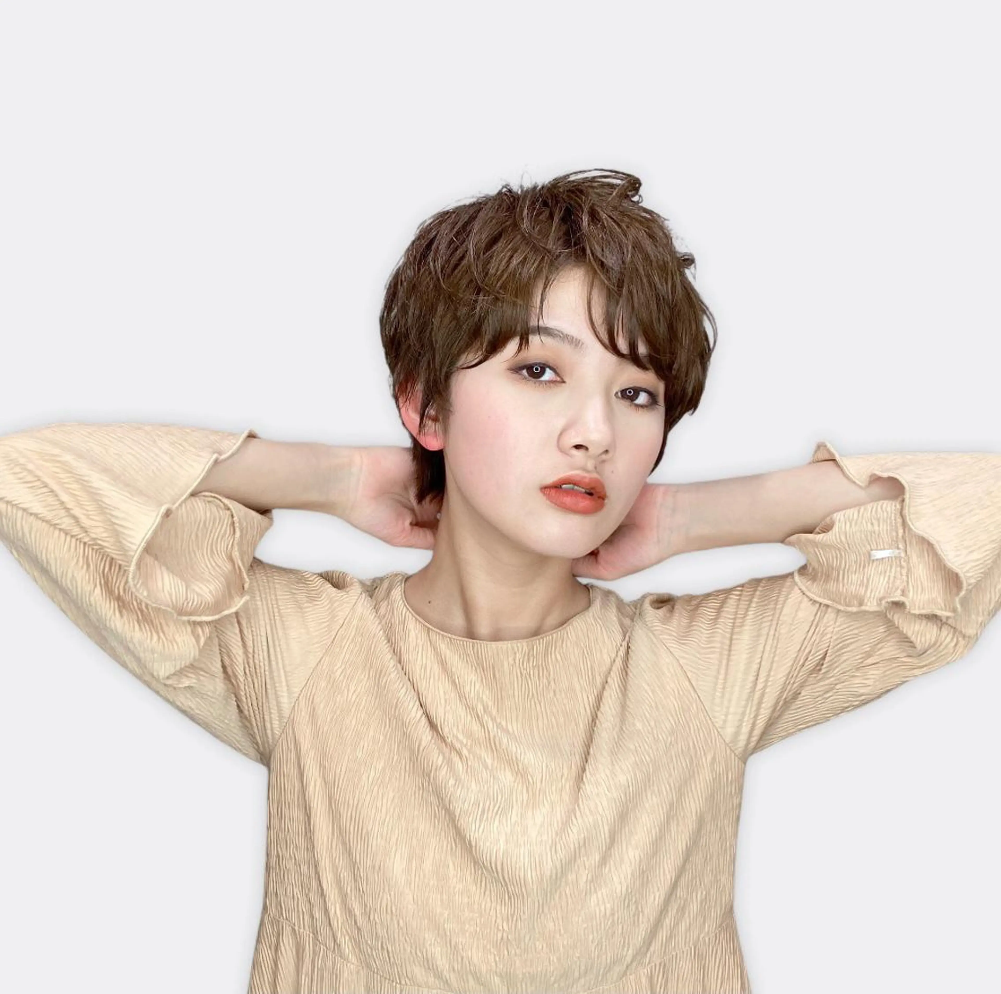 ショート カラー ヘアアレンジ Agu hair aimer所属・古林 紘のヘアスタイル