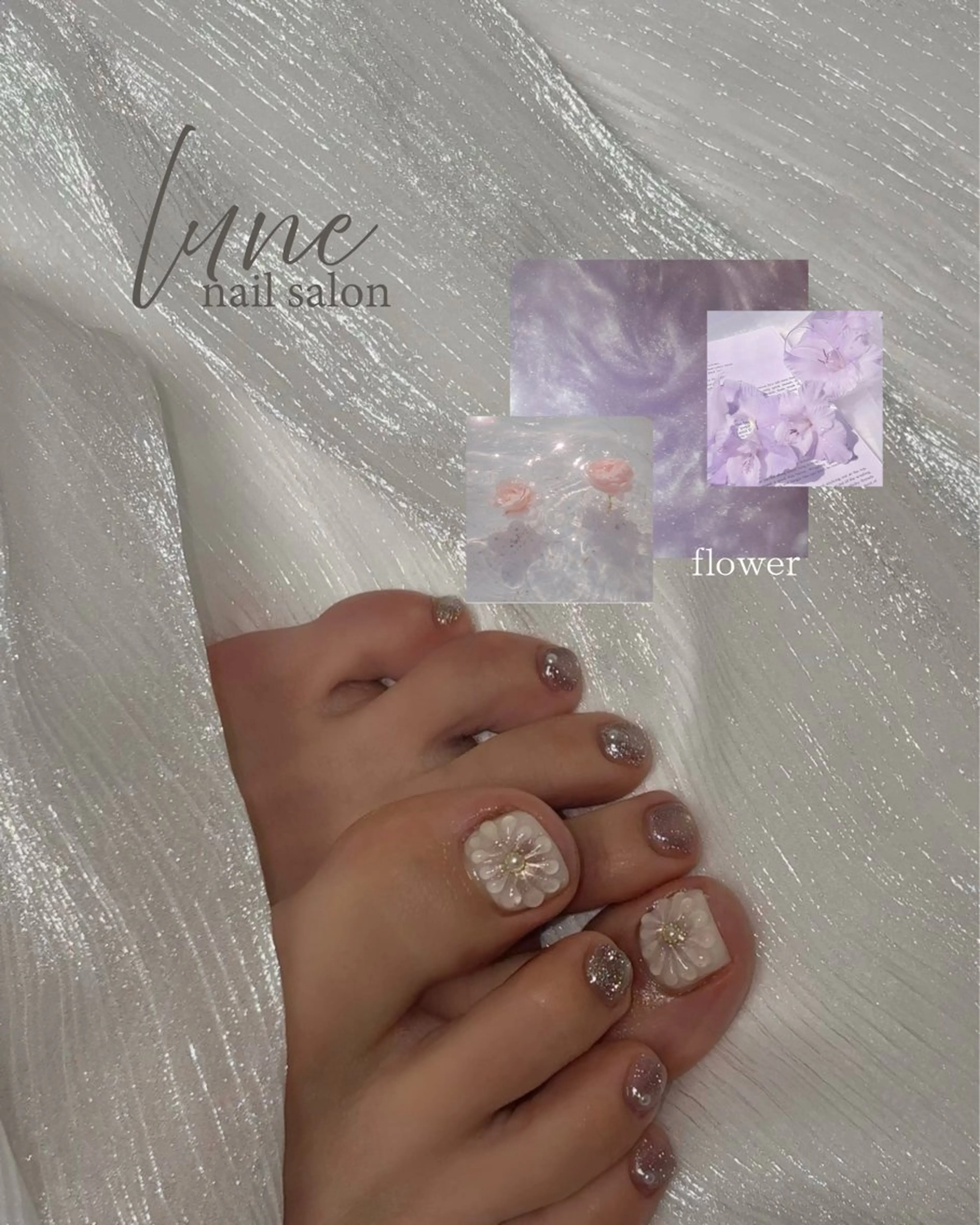 ネイル フットネイル nail salon luneのネイルデザイン