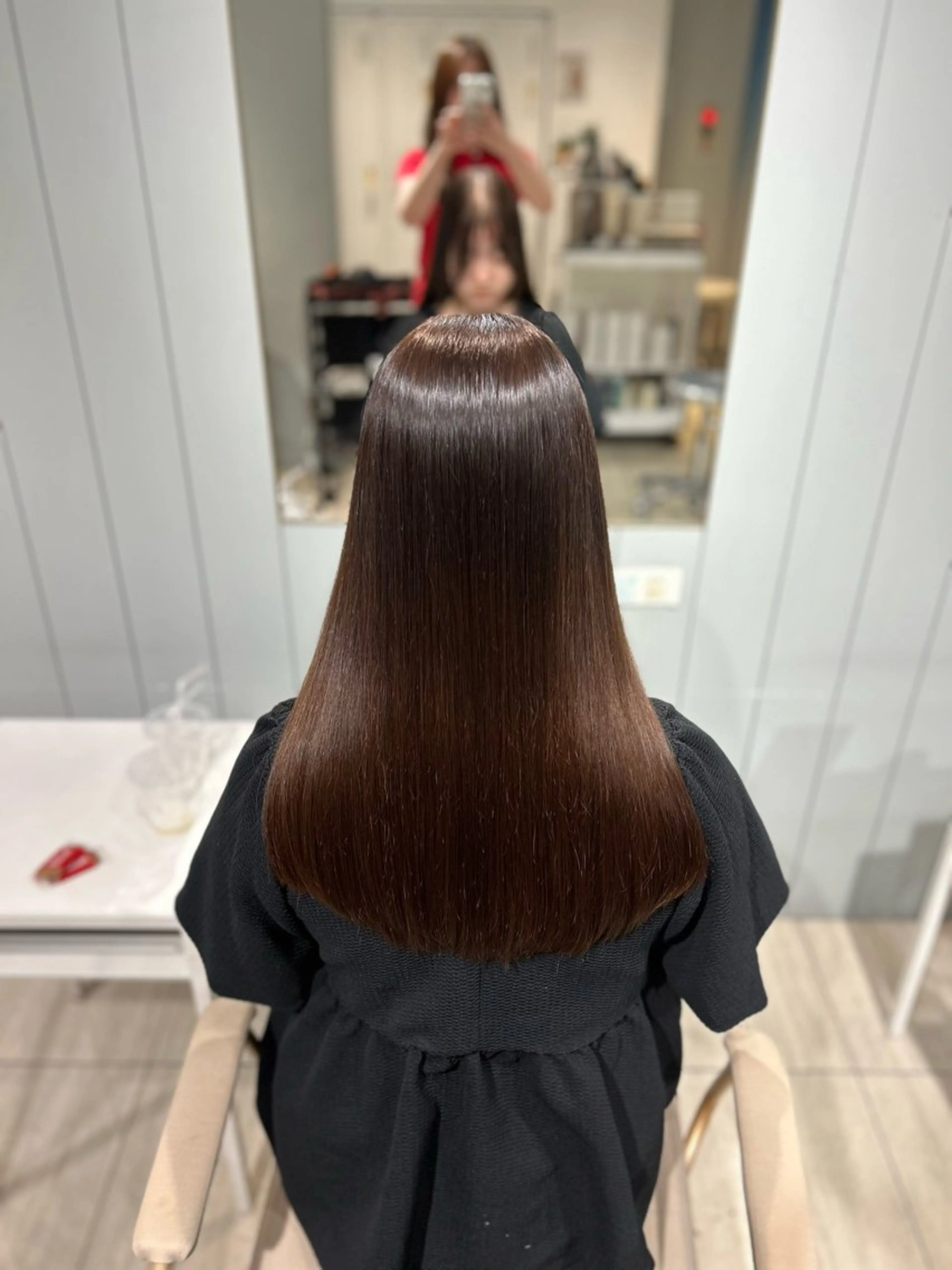 セミロング 髪質改善 縮毛矯正 トリートメント ナカオ/美髪縮毛矯正 /レイヤー/メンズのヘアスタイル