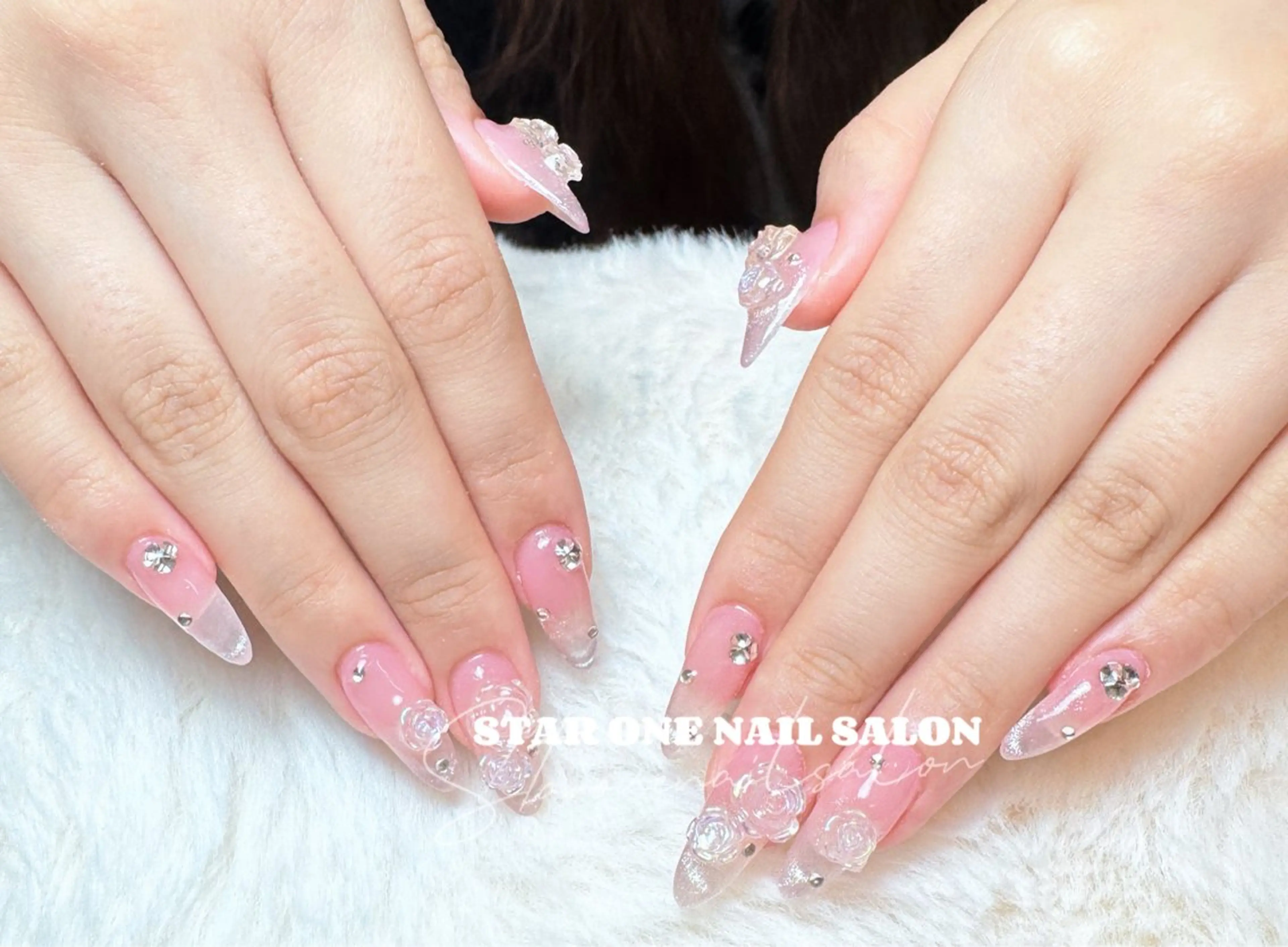 ネイル ハンドネイル 星 あみのネイルデザイン