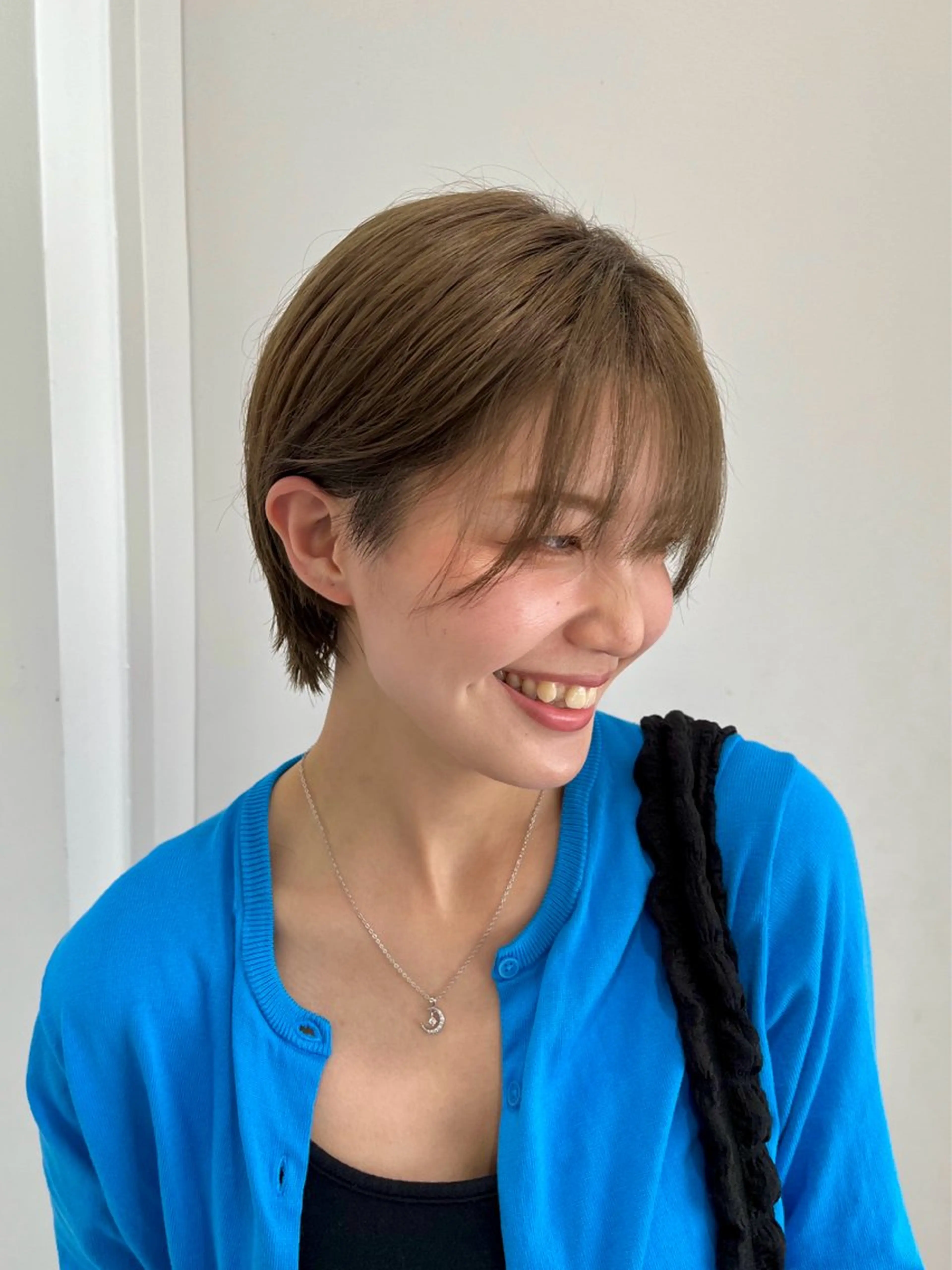 ショート カラー ショートヘア 縮毛矯正/ハイトーン /パーマ/前原汐🎐のヘアスタイル