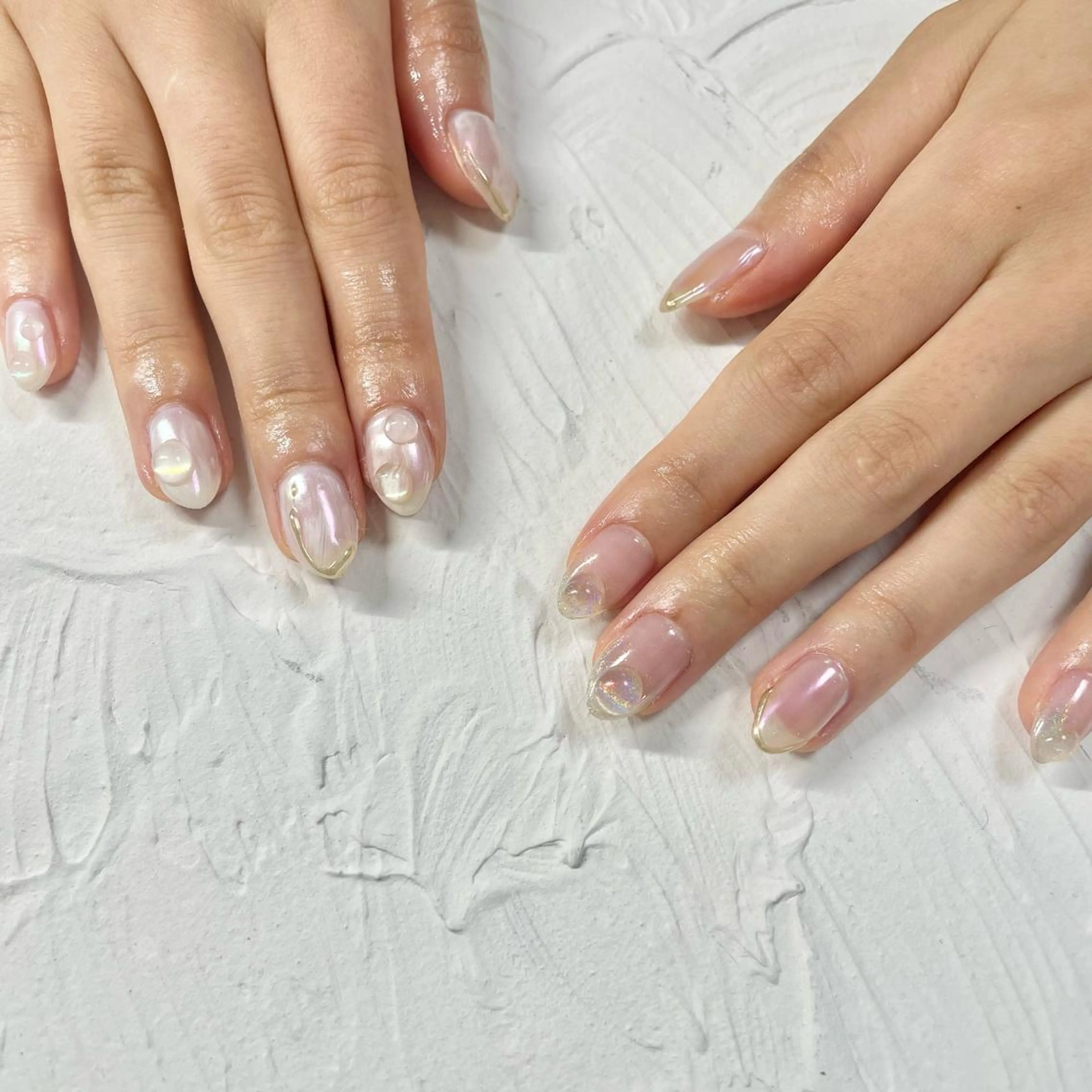 ネイル ニュアンスネイル ハンドネイル フットネイル 🎀AYAKO 🎀中韓ネイルのネイルデザイン