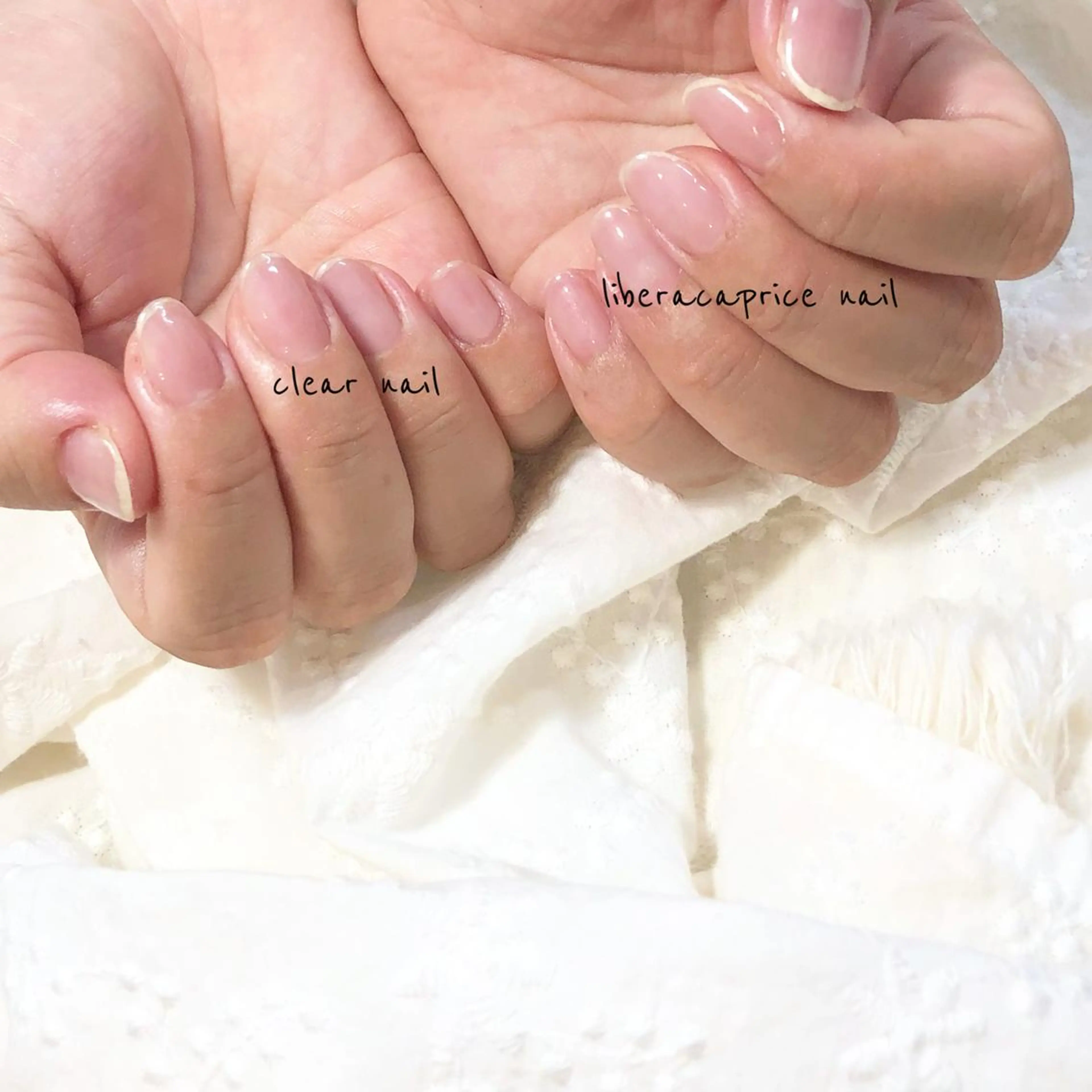 ◽︎clear nailの写真