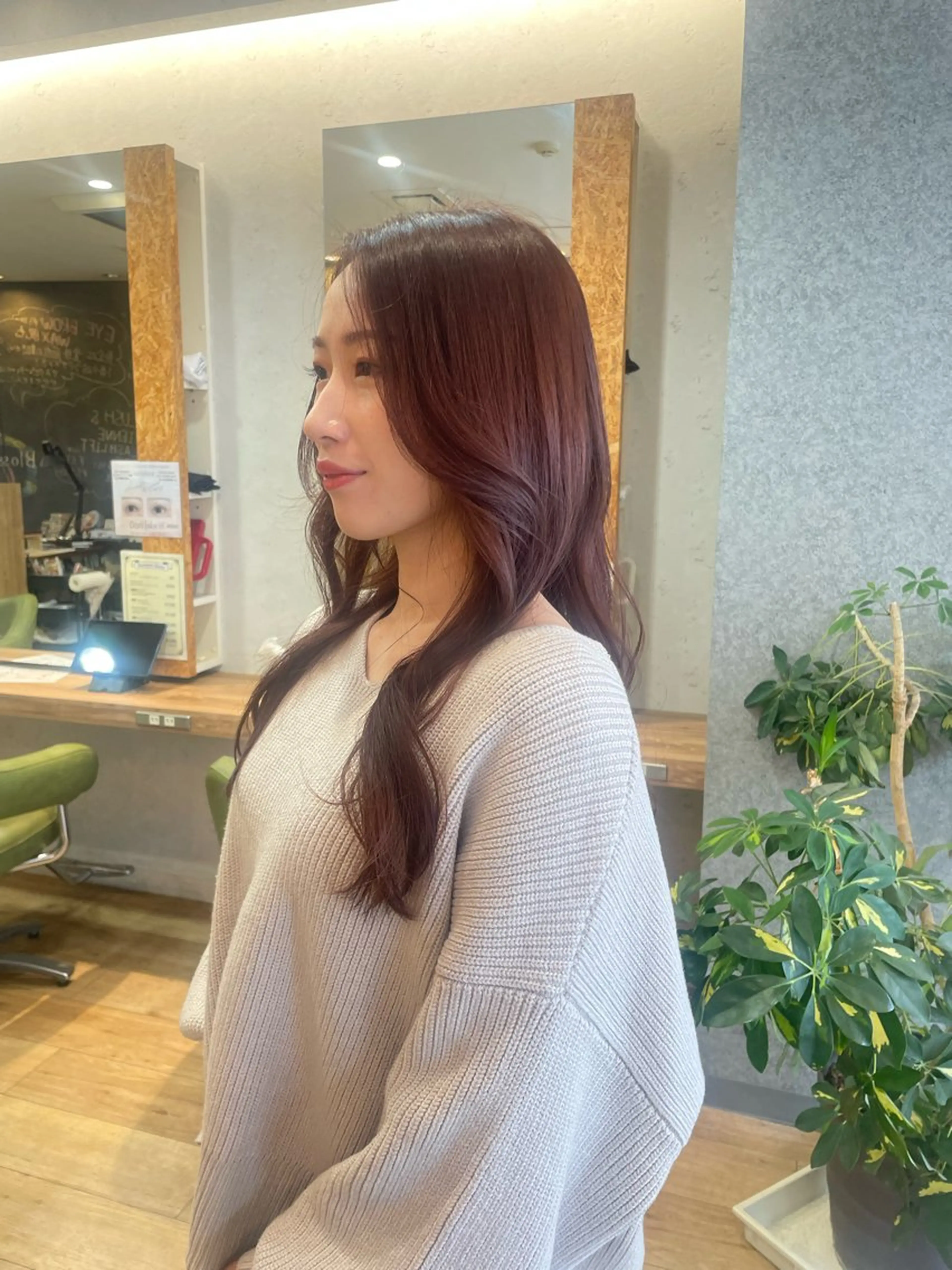 ロング カラー ブラウンカラー ピンクカラー ピンクブラウン 髪質改善/Bloss om🌷高橋沙衣のヘアスタイル