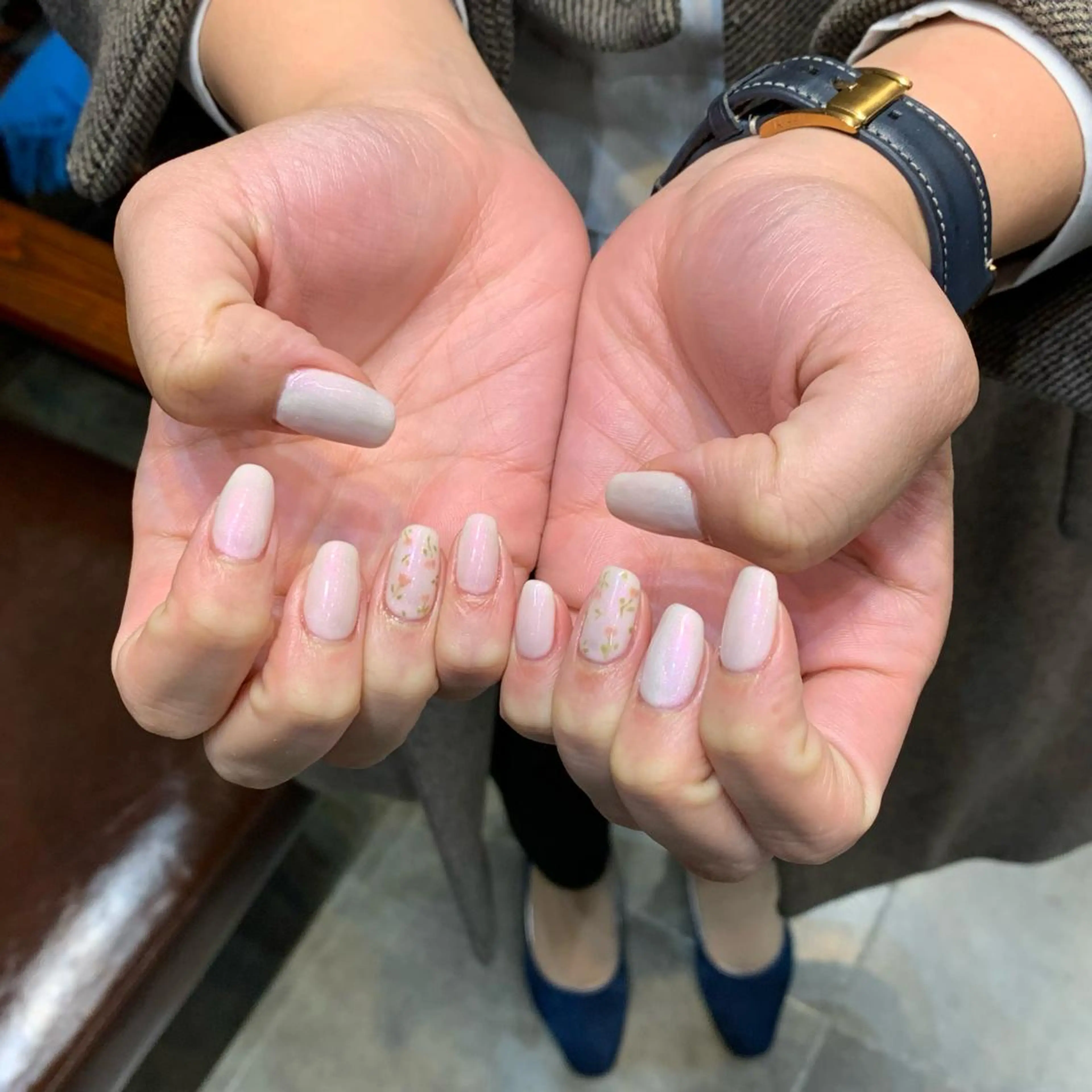 ネイル オフィスネイル YUKIMO🍎名駅 /ニュアンスのネイルデザイン